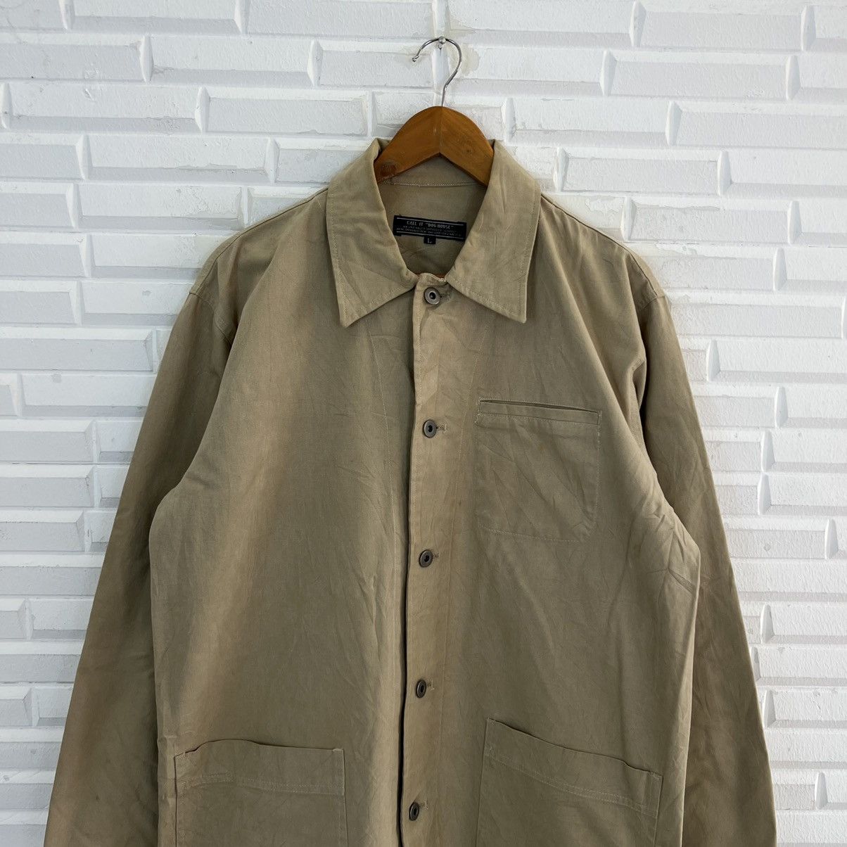 Japanese Brand VINTAGE HIKORY CHORE JACKET DOG HAUST MULTI CARGO Size US L / EU 52-54 / 3 - 3 Thumbnail