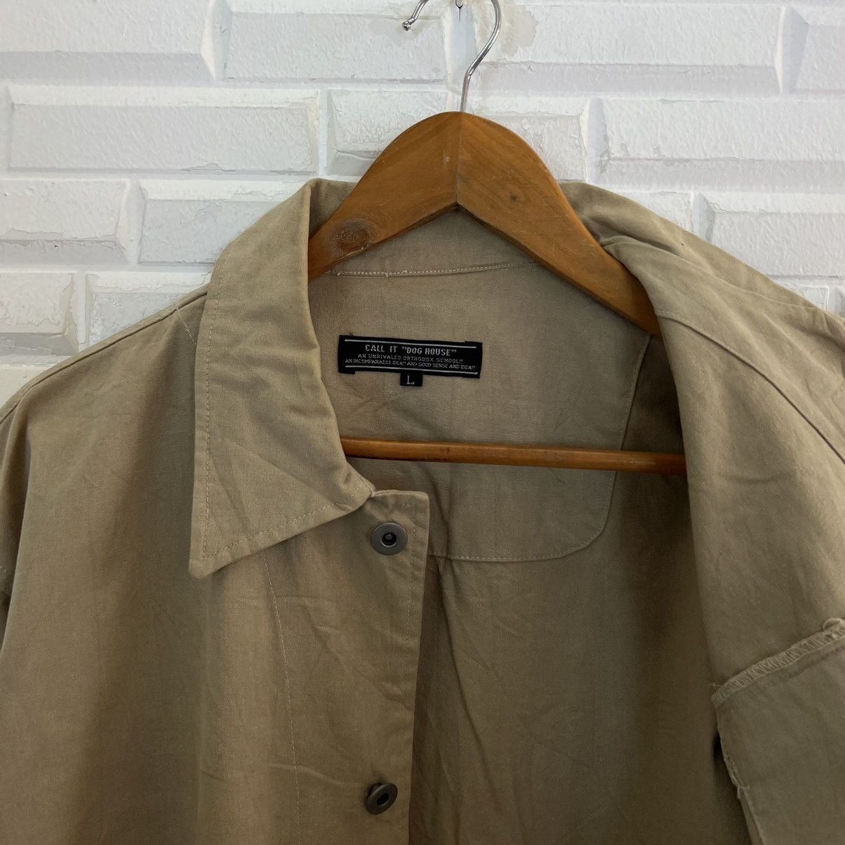 Japanese Brand VINTAGE HIKORY CHORE JACKET DOG HAUST MULTI CARGO Size US L / EU 52-54 / 3 - 12 Thumbnail
