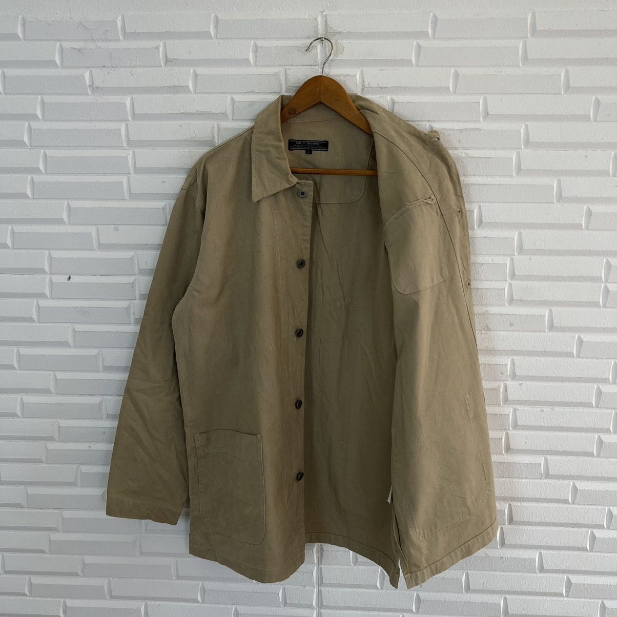 Japanese Brand VINTAGE HIKORY CHORE JACKET DOG HAUST MULTI CARGO Size US L / EU 52-54 / 3 - 10 Thumbnail