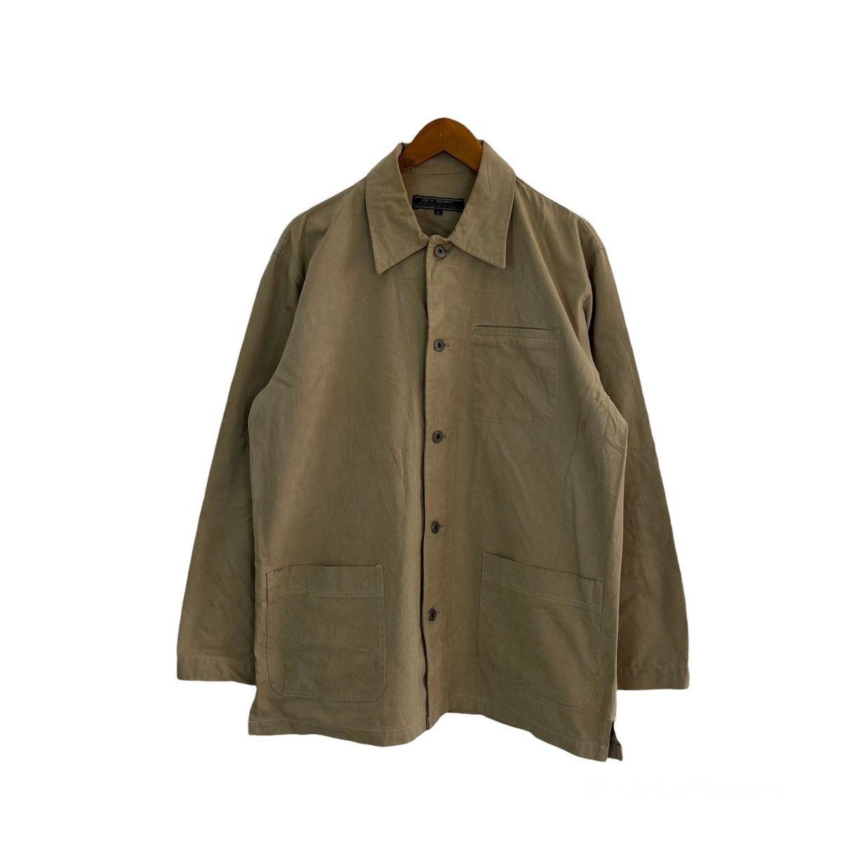 VINTAGE HIKORY CHORE JACKET DOG HAUST MULTI CARGO