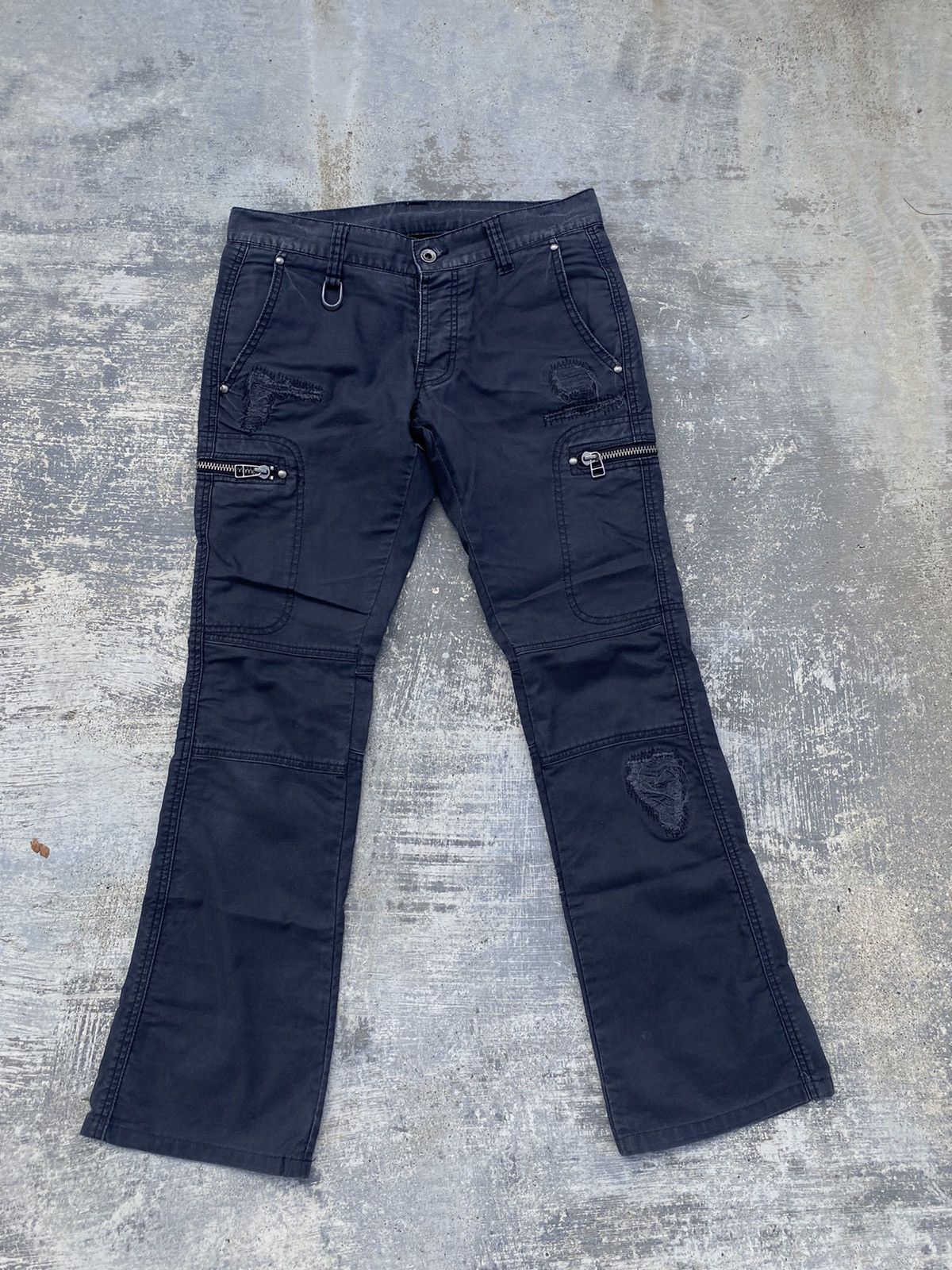 5351 POUR LES HOMMES JAPAN 5351 HOMME FLARE COWBOY PUNK RAVE RODEO GORPCORE CARGO Size US 31 - 1 Thumbnail
