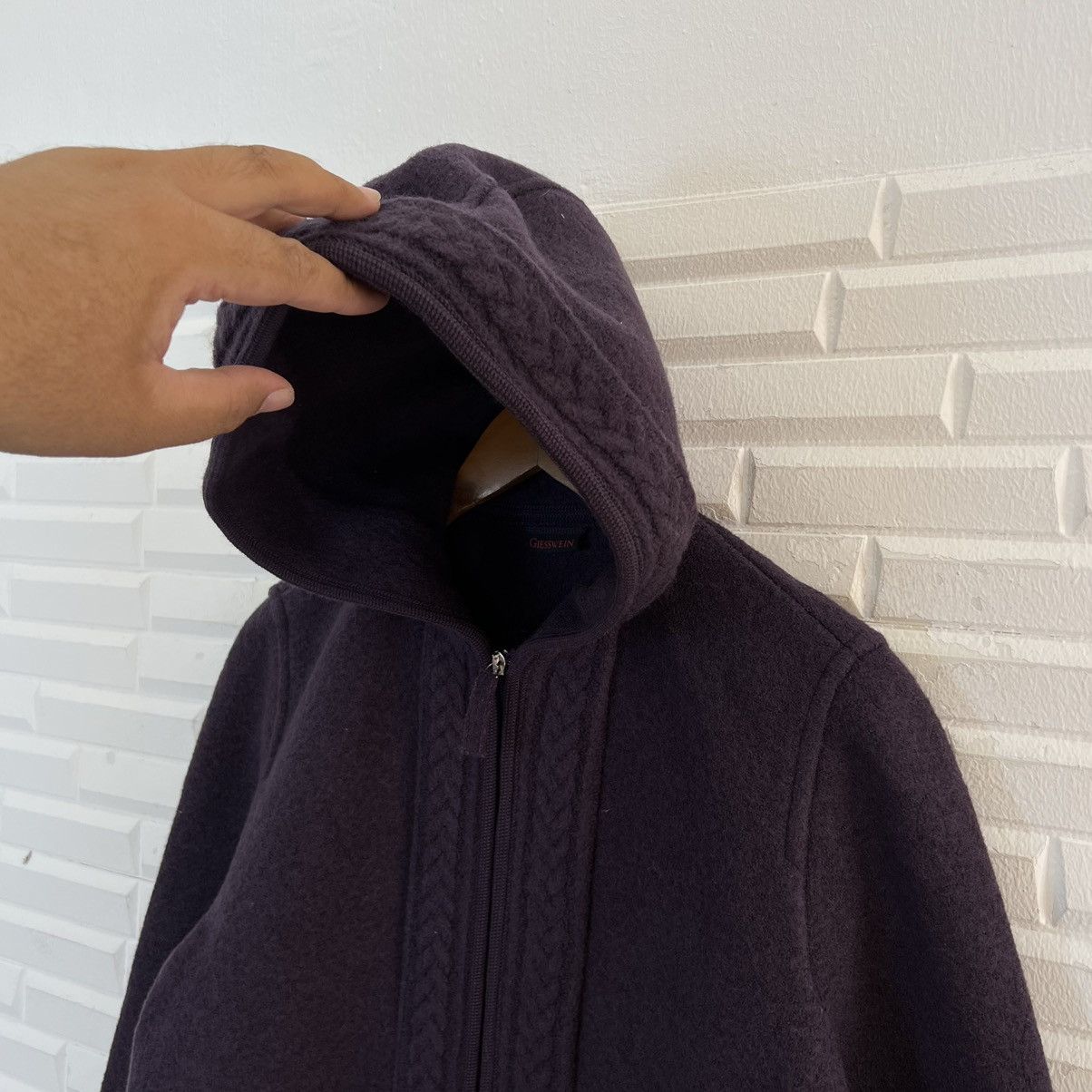 Vintage VINTAGE GIESSWEIN WOOL JACKET PURPLE RARE DESIGN Size US M / EU 48-50 / 2 - 6 Thumbnail
