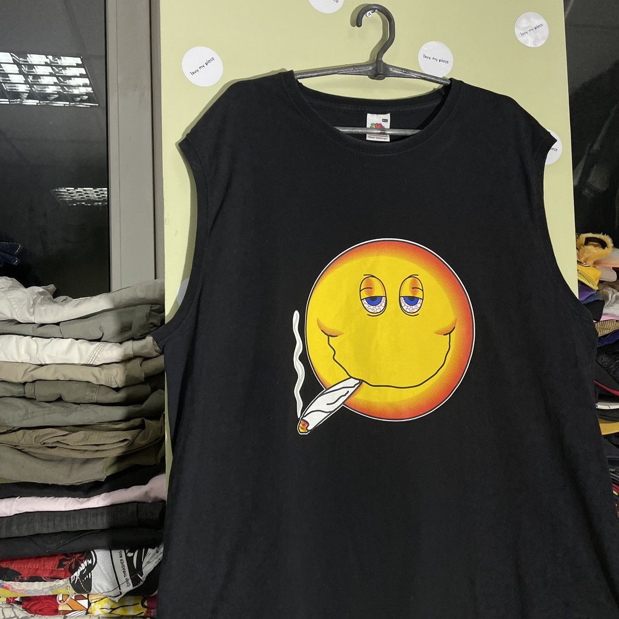 Vintage Vintage 90s Y2K Smiley Face Graphic Tee Skate Streetwear XXL Size US XXL / EU 58 / 5 - 5 Thumbnail