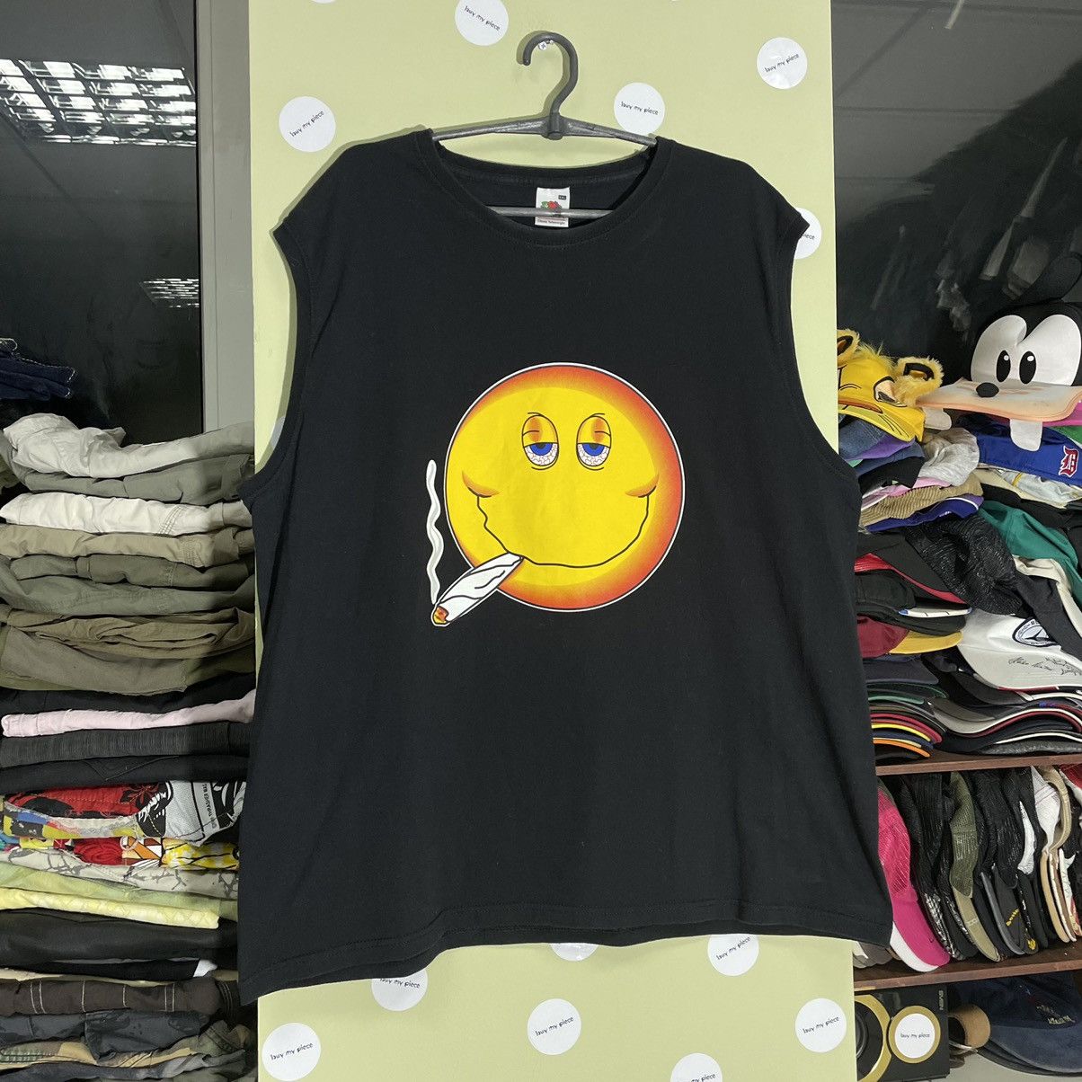 Vintage Vintage 90s Y2K Smiley Face Graphic Tee Skate Streetwear XXL Size US XXL / EU 58 / 5 - 3 Thumbnail