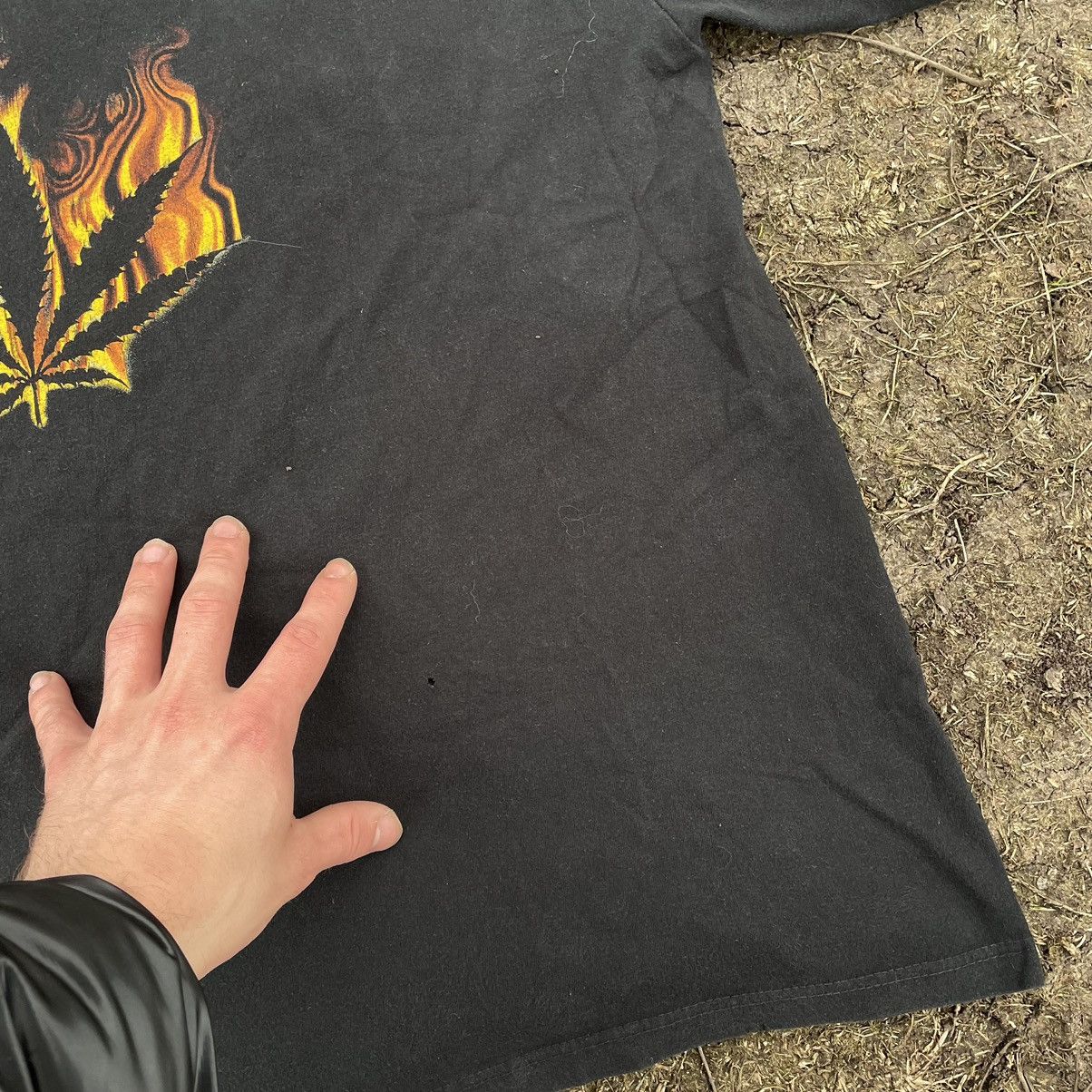 Vintage Vintage 90s Opium Rasta Graphic Tee Sun Faded Black Baggy XL Size US XL / EU 56 / 4 - 6 Thumbnail