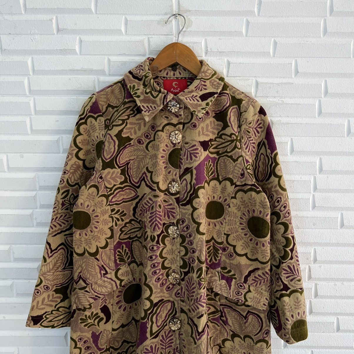 Hysteric Glamour VINTAGE ANIMA FULL PRINT FLOWER NAVAJO DESIGN JACKET Size US L / EU 52-54 / 3 - 3 Thumbnail