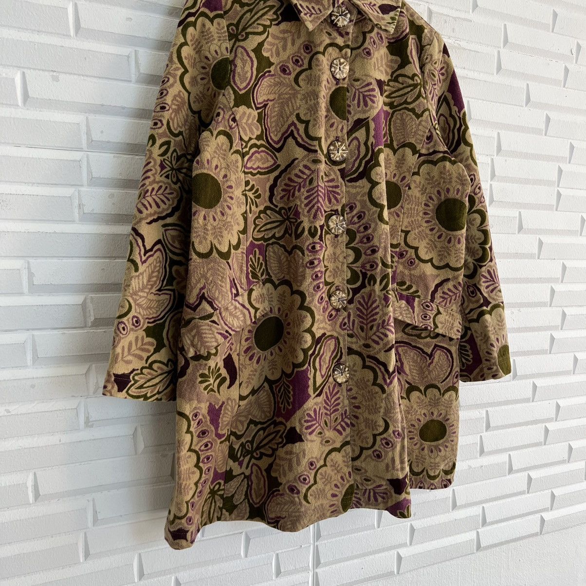 Hysteric Glamour VINTAGE ANIMA FULL PRINT FLOWER NAVAJO DESIGN JACKET Size US L / EU 52-54 / 3 - 4 Thumbnail