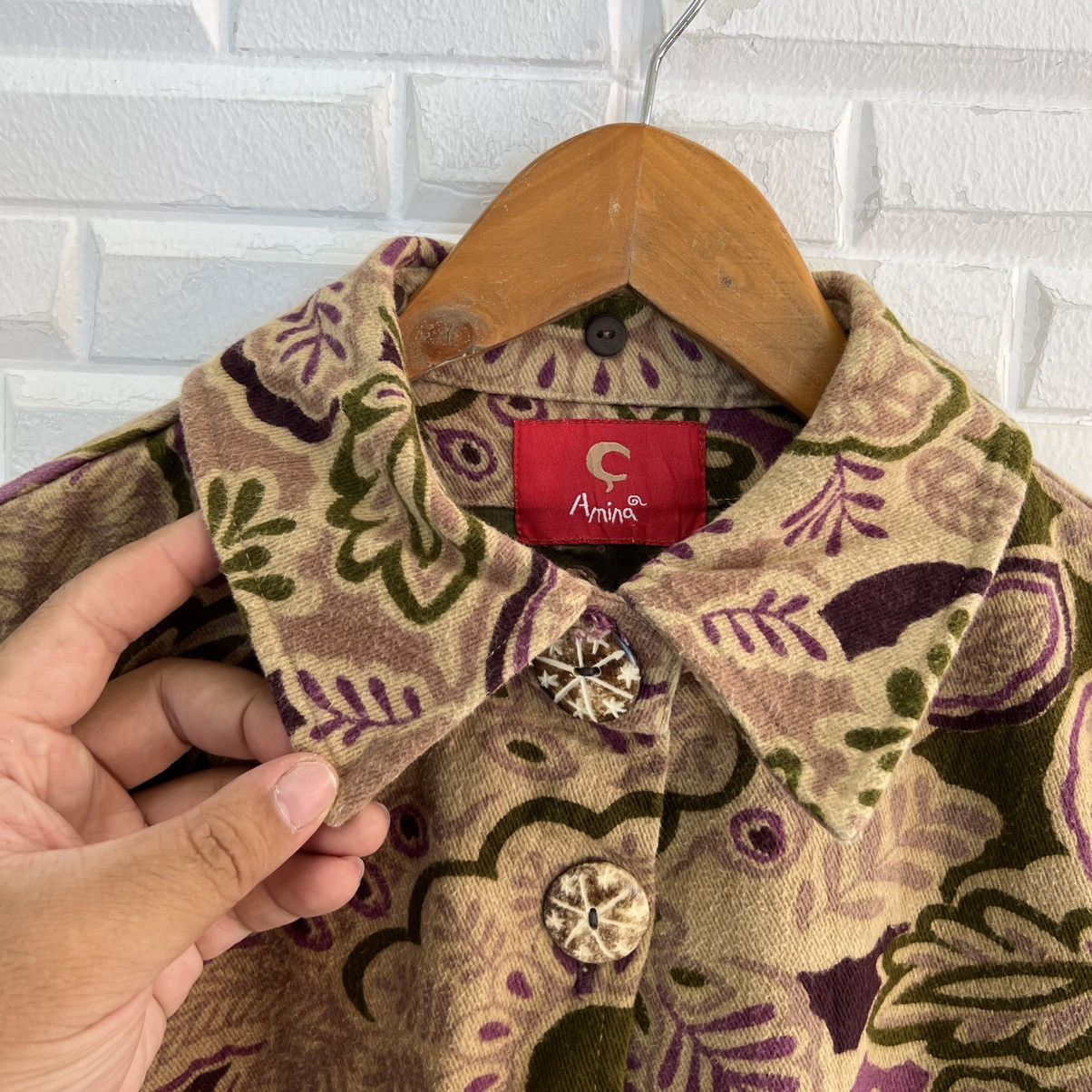 Hysteric Glamour VINTAGE ANIMA FULL PRINT FLOWER NAVAJO DESIGN JACKET Size US L / EU 52-54 / 3 - 6 Thumbnail