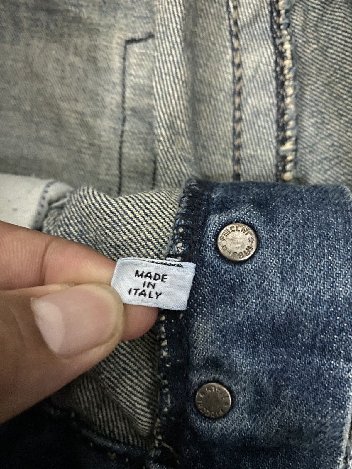 Emporio Armani Vintage Emporio Armani Wide Leg Distress Denim blue jeans Size US 33 - 10 Thumbnail