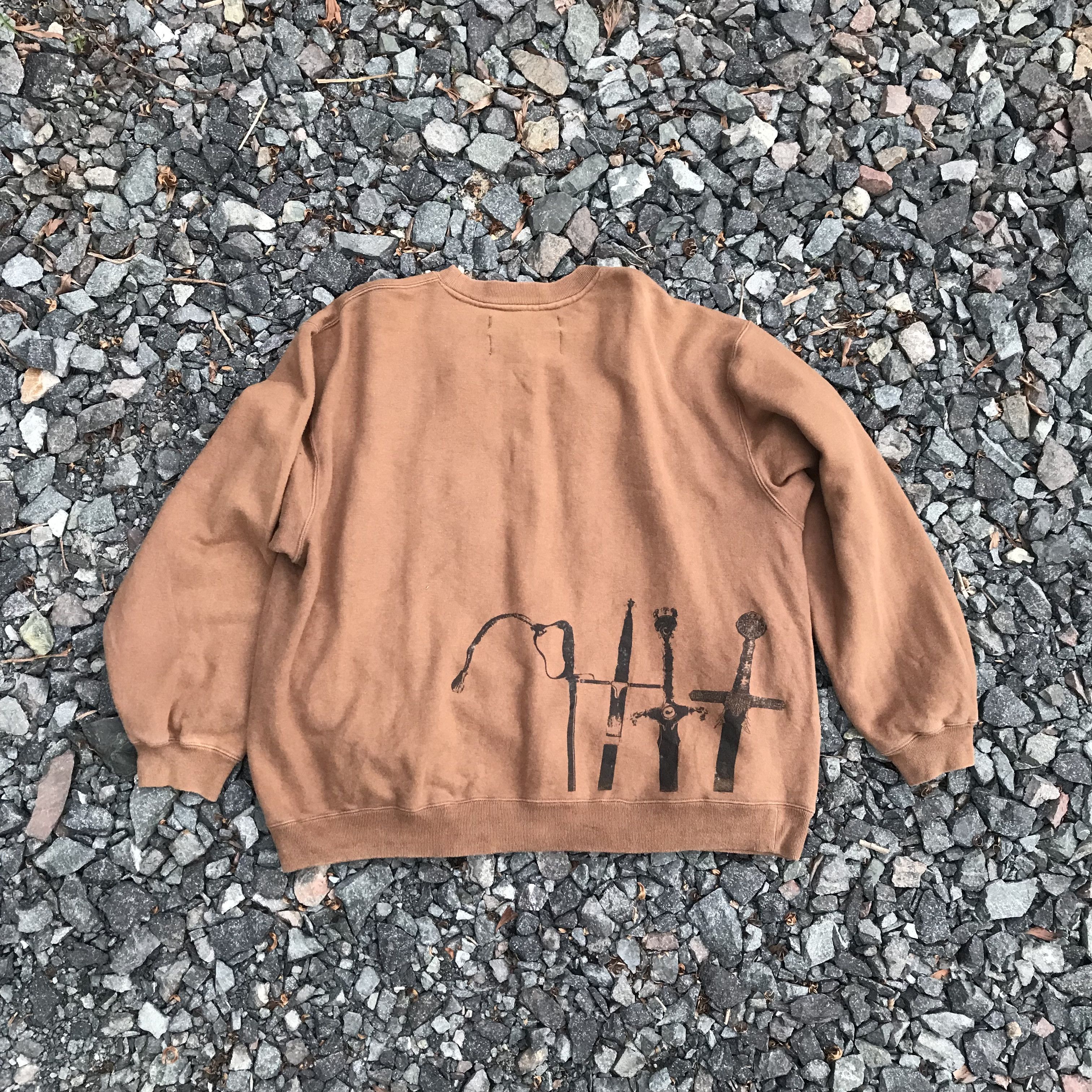 Number (N)ine × Takahiromiyashita The Soloist. Vintage NUMBERNINE FOUR SWORDS FADED BROWN JUMPER Size US XL / EU 56 / 4 - 6 Thumbnail
