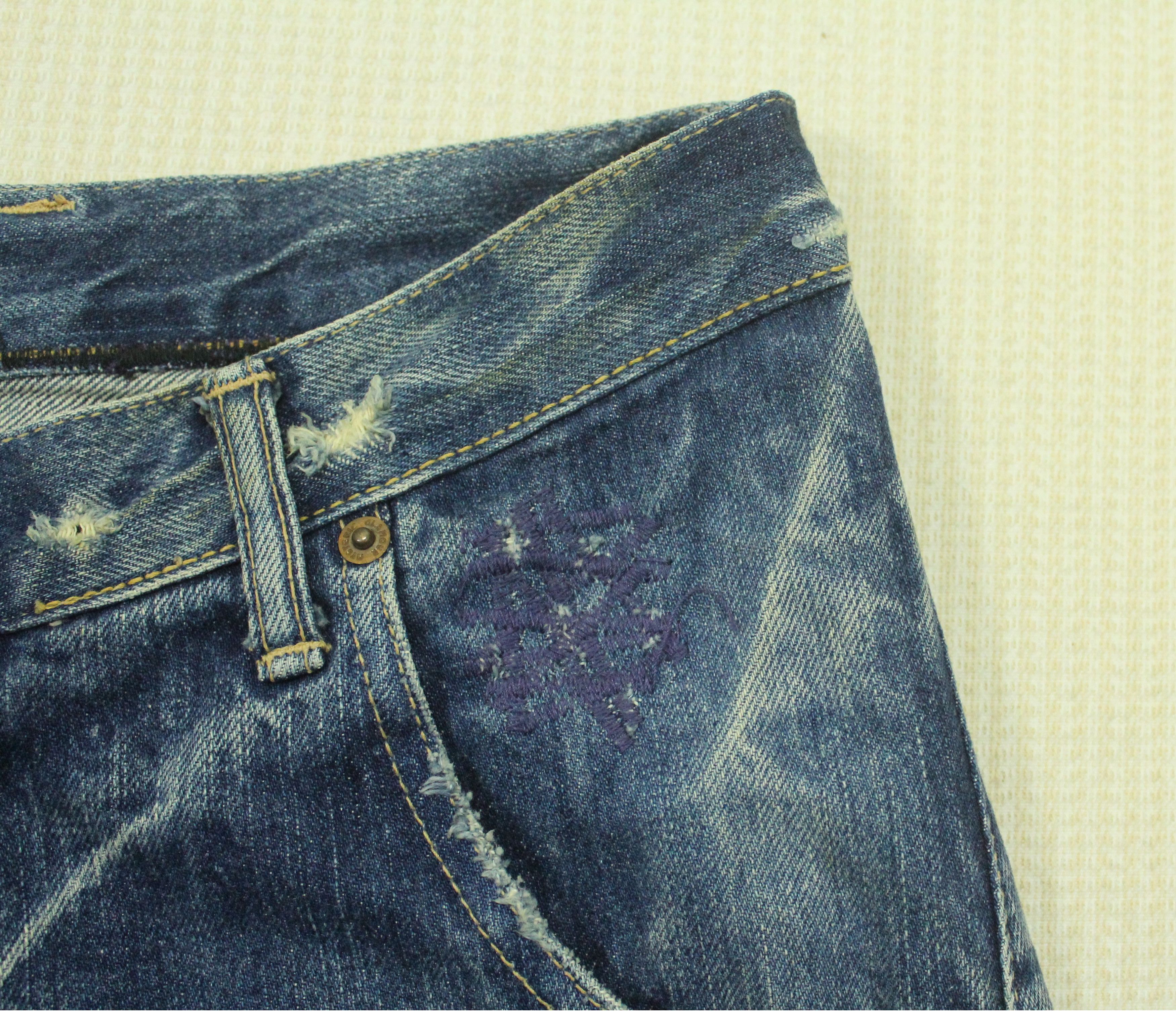 Hysteric Glamour HYSTERIC GLAMOUR Denim Stud Pocket Distressed Style Grunge Size US 31 - 15 Thumbnail