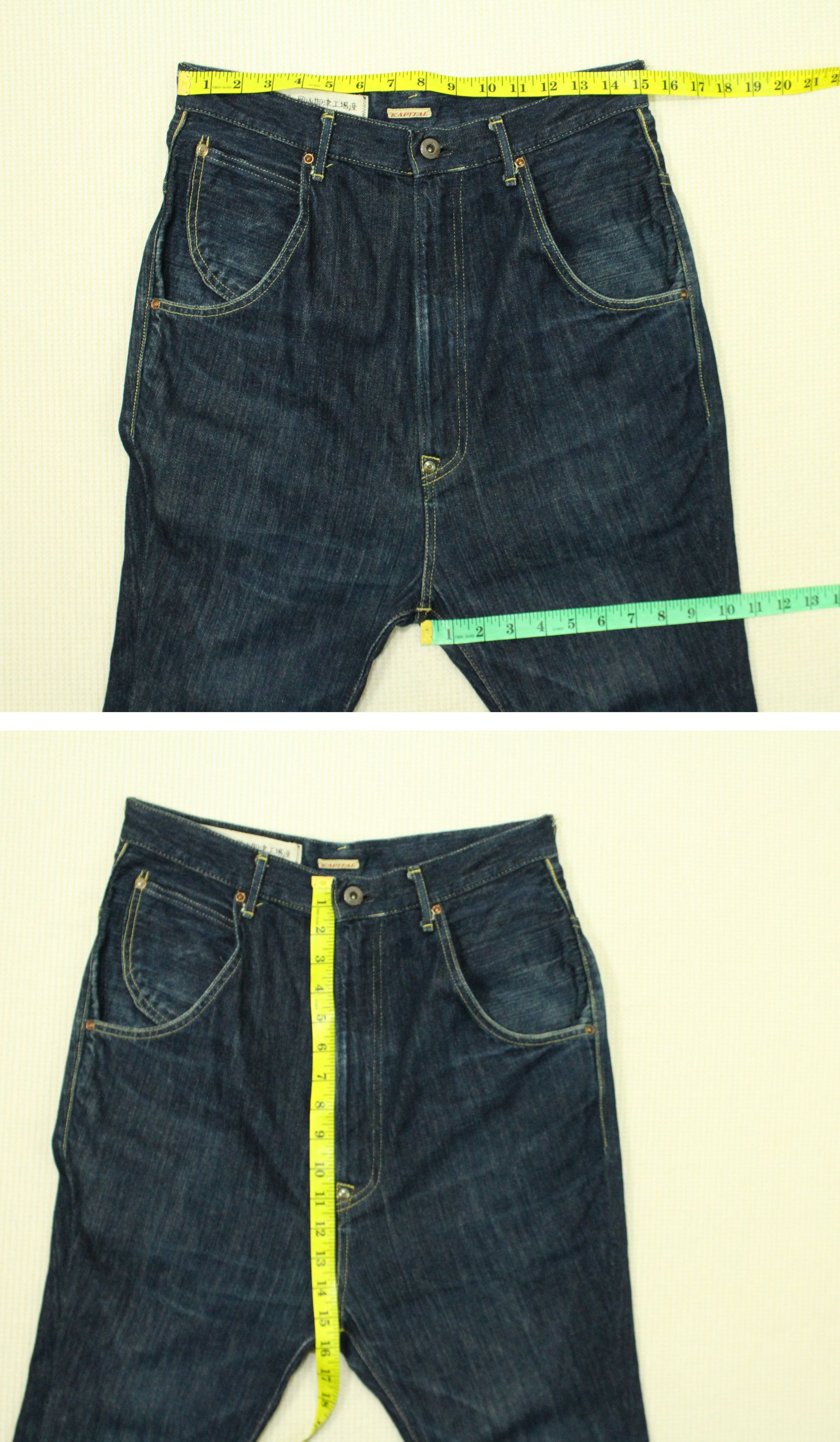 Kapital KAPITAL Denim Pants Jeans No2 Drop Crotch Kapital Klown Size US 30 / EU 46 - 17 Thumbnail