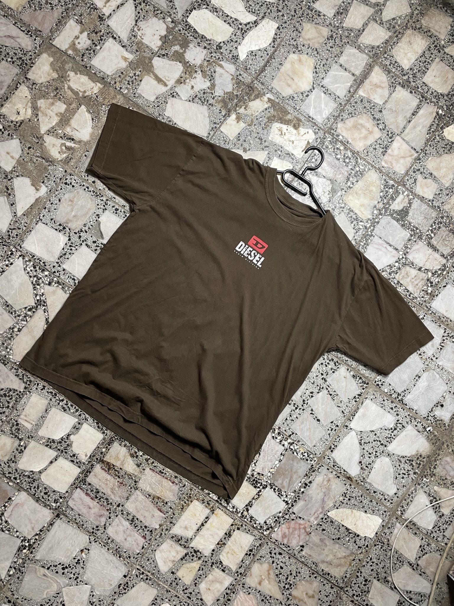 Diesel × Vintage VINTAGE DIESEL BROWN BOXY LOGO Y2K TEE Size US XL / EU 56 / 4 - 2 Thumbnail