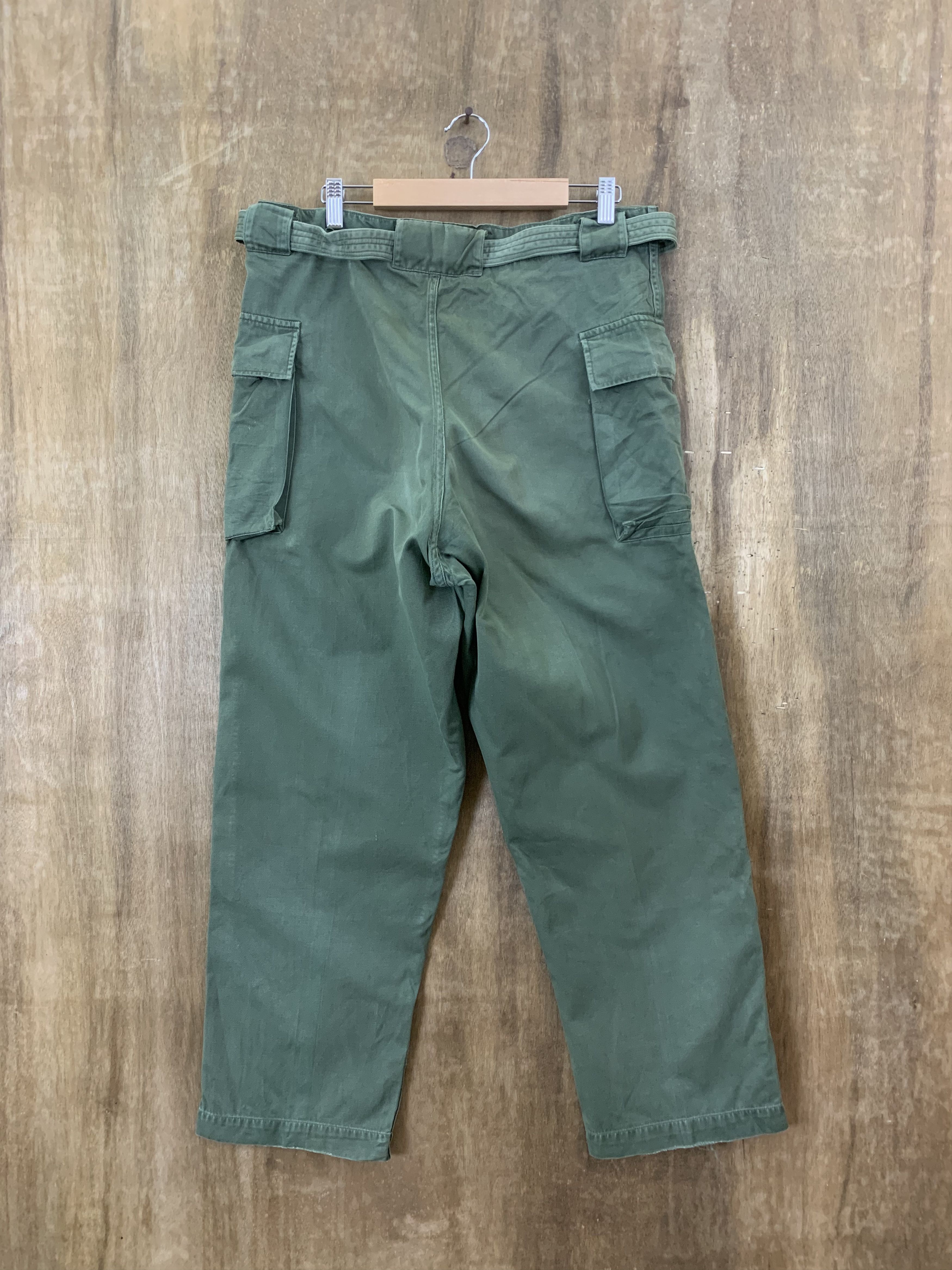 Japanese Brand Vintage Pants 90's Double Knee Streetwear Style With Belt Size US 32 / EU 48 - 2 Thumbnail