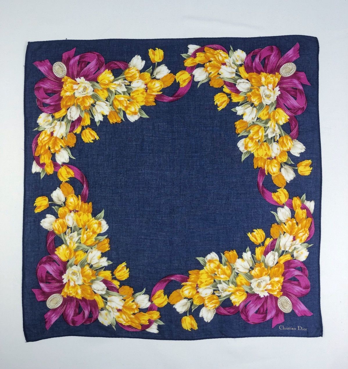 Christian Dior Monsieur Rare Vintage Christian Dior Floral Bandana Handkerchief Size ONE SIZE - 2 Thumbnail