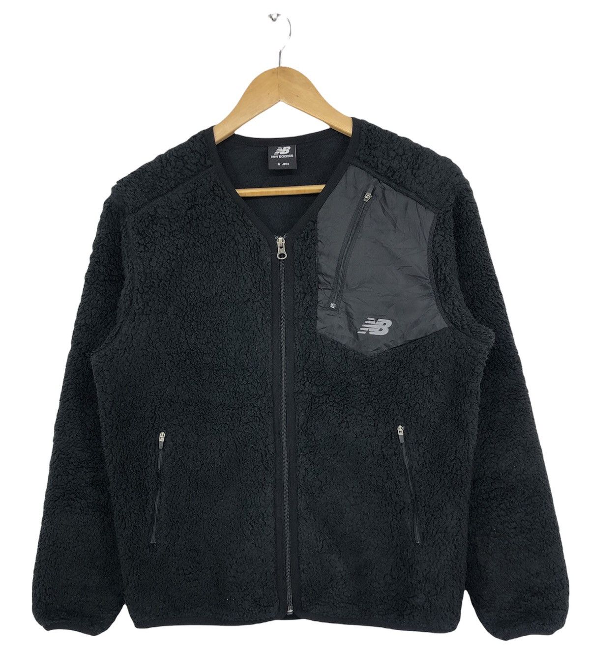 New Balance New Balance Black Fleece Jacket Size US S / EU 44-46 / 1 - 1 Thumbnail
