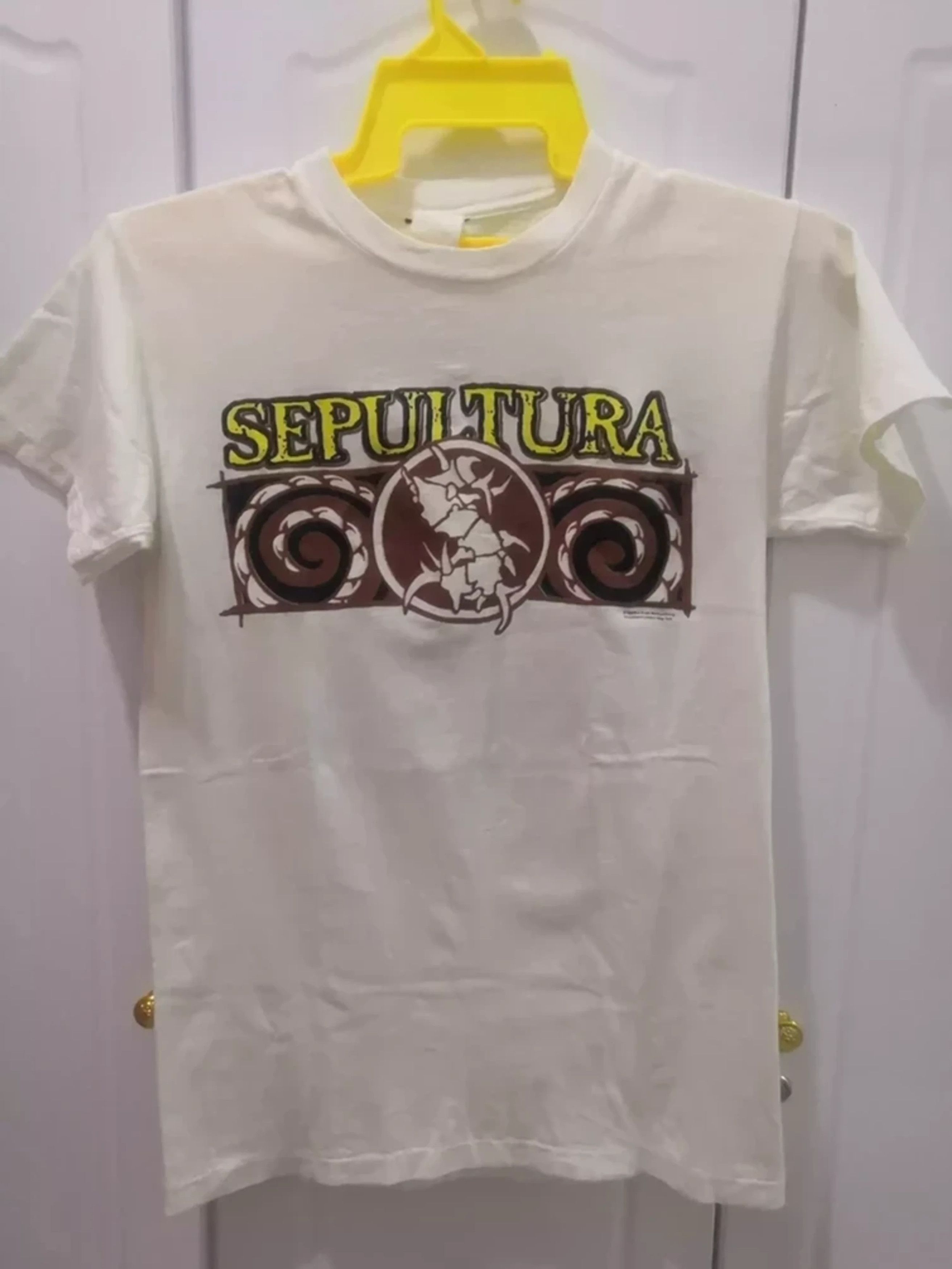 Band Tees Vintage 90's Sepultura Against Band Shirt Promo Death Metal Size US S / EU 44-46 / 1 - 2 Thumbnail