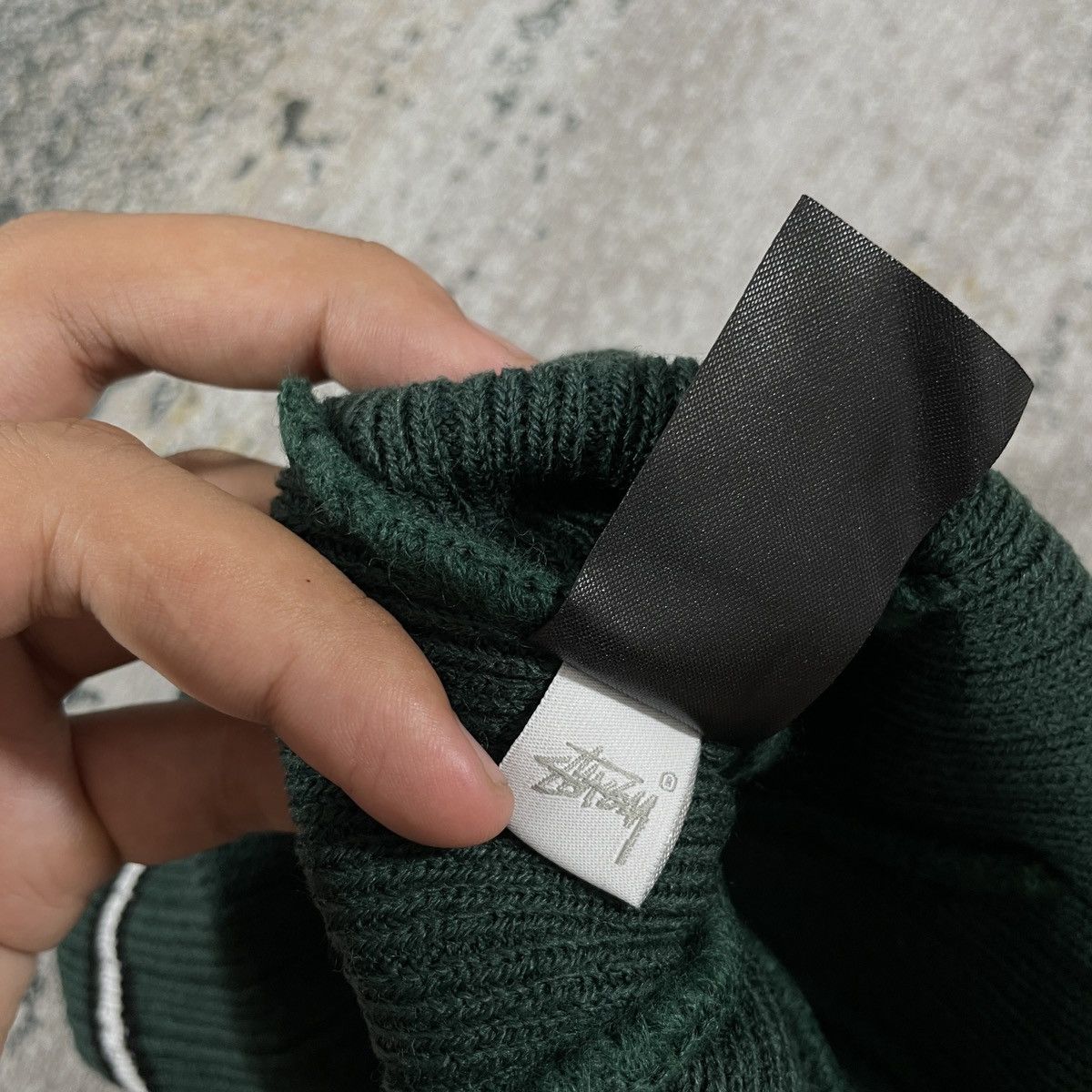Vintage Stripe Stussy Beanie - Green (OS) Size ONE SIZE - 6 Thumbnail