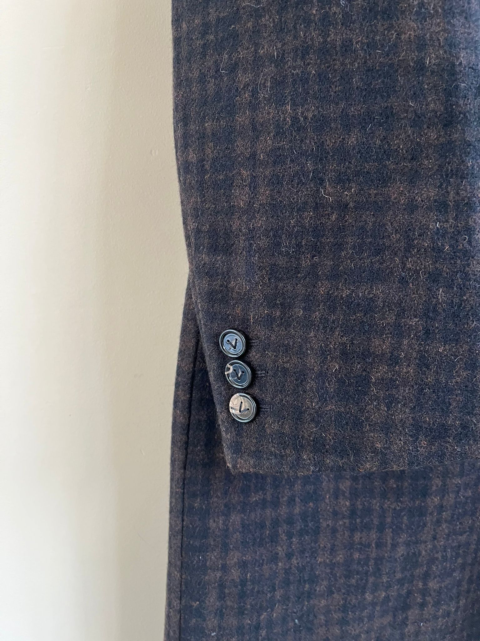 Bottega Veneta Double Face Wool Check Coat in Brown / Black Size US M / EU 48-50 / 2 - 5 Thumbnail