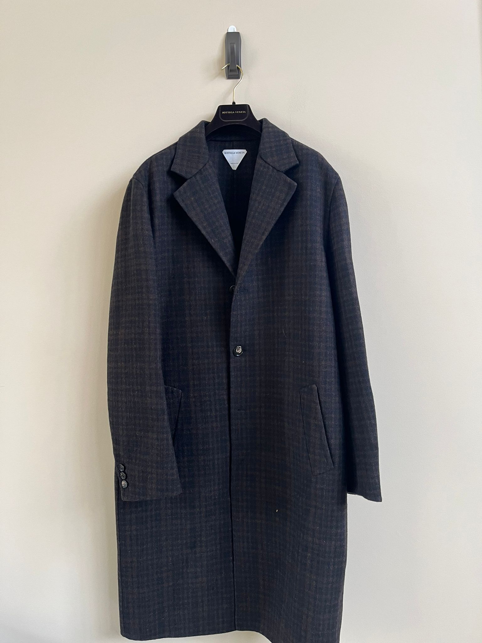 Bottega Veneta Double Face Wool Check Coat in Brown / Black Size US M / EU 48-50 / 2 - 3 Thumbnail