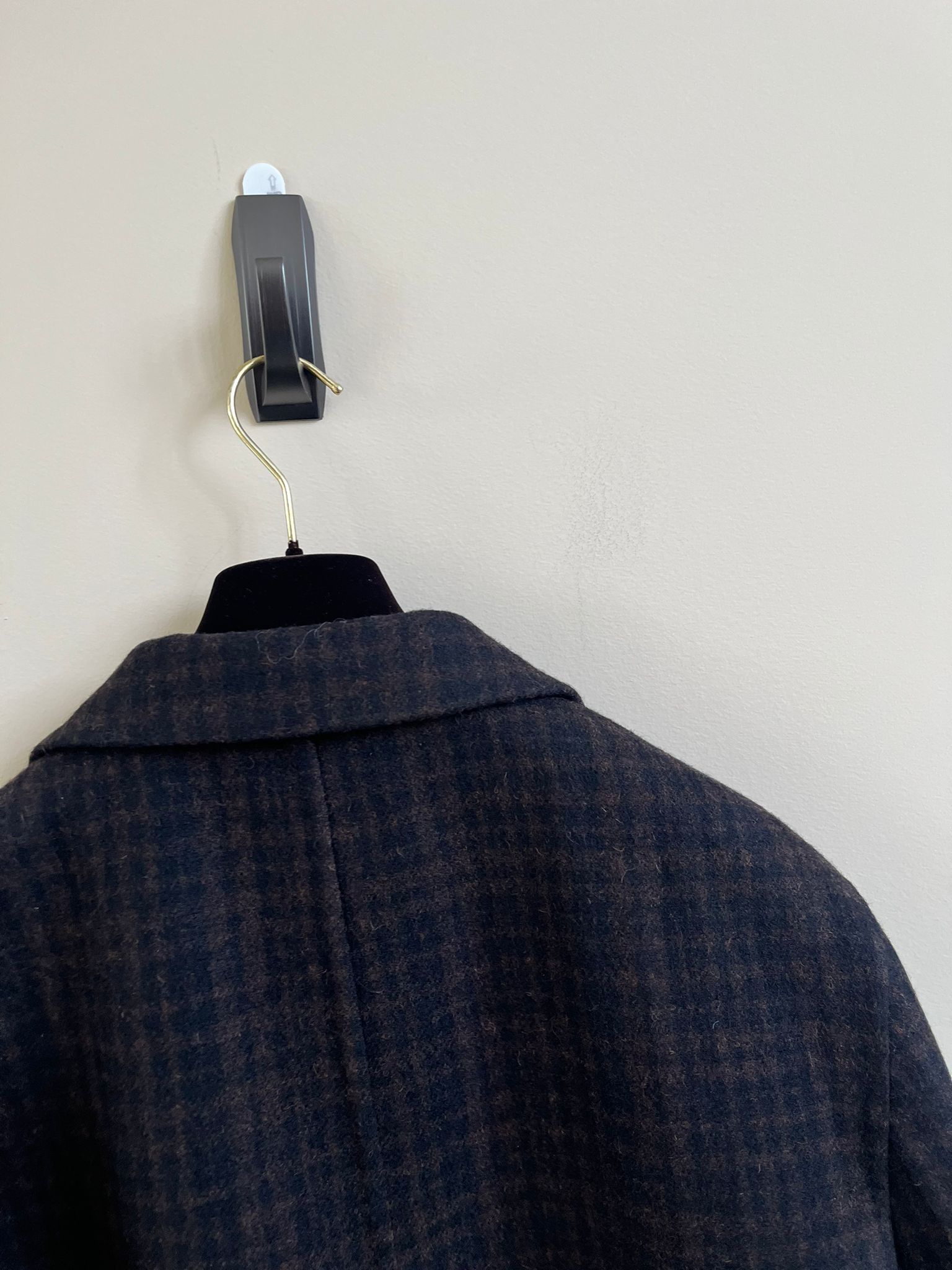 Bottega Veneta Double Face Wool Check Coat in Brown / Black Size US M / EU 48-50 / 2 - 19 Thumbnail