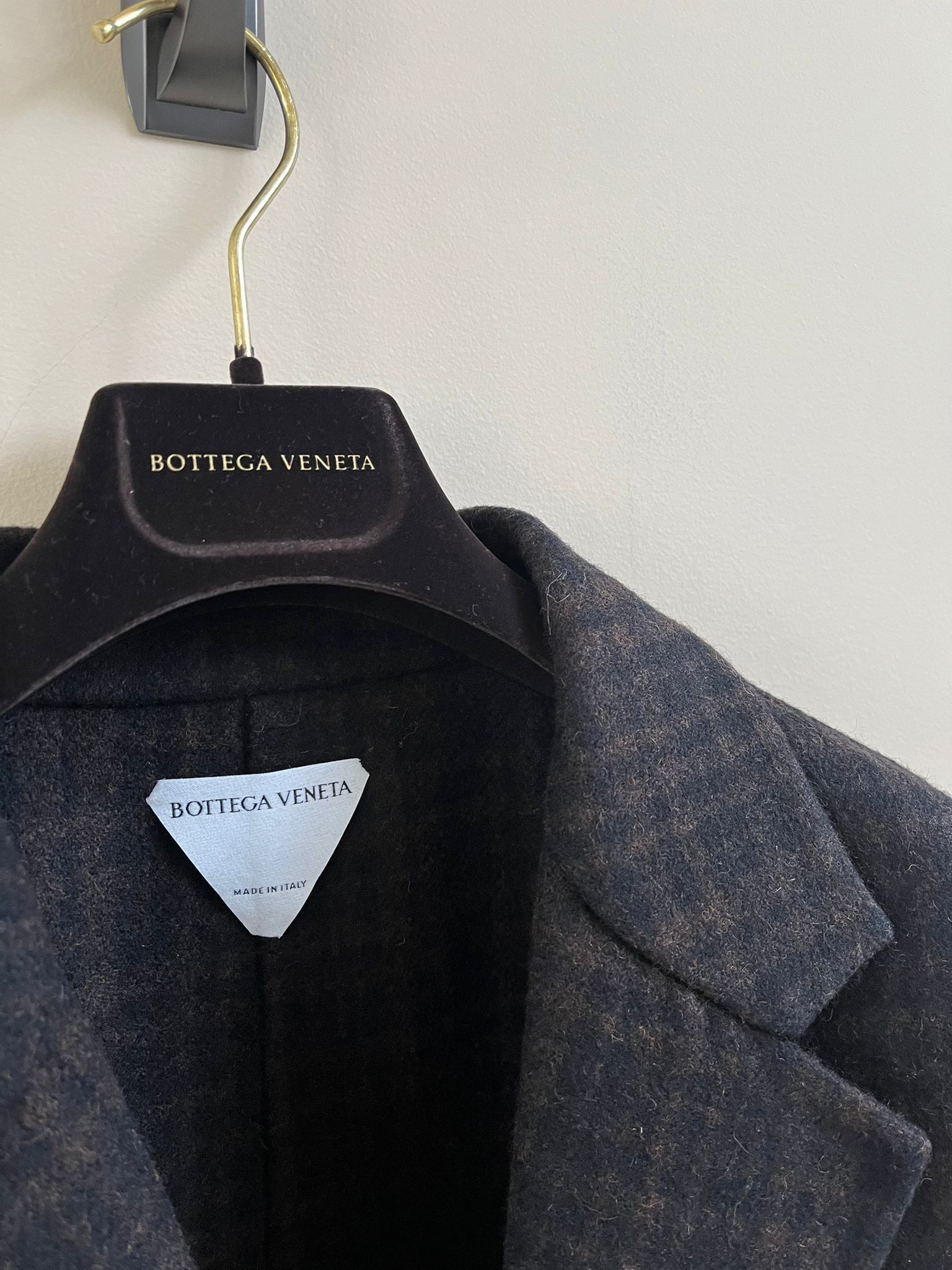 Bottega Veneta Double Face Wool Check Coat in Brown / Black Size US M / EU 48-50 / 2 - 9 Thumbnail