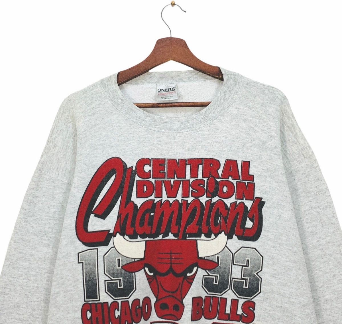 NBA Rare! Central Division Champions 1993 Chicago Bulls Basket Size US L / EU 52-54 / 3 - 3 Thumbnail