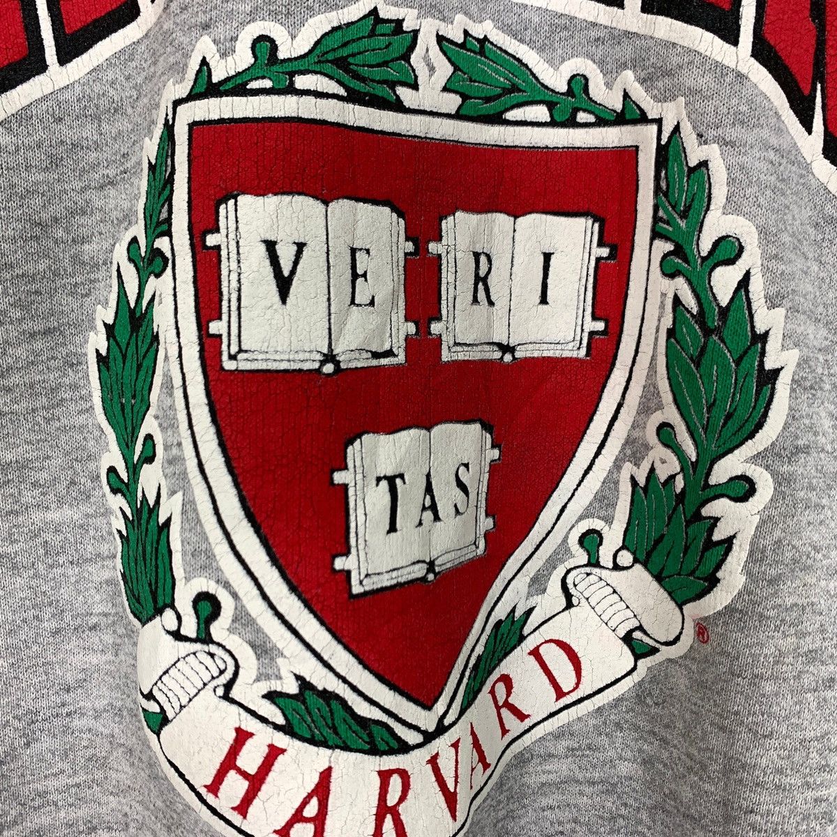 Vintage Vintage 1980s Harvard University CrewNeck Sweatshirt Biglogo Size US M / EU 48-50 / 2 - 7 Thumbnail
