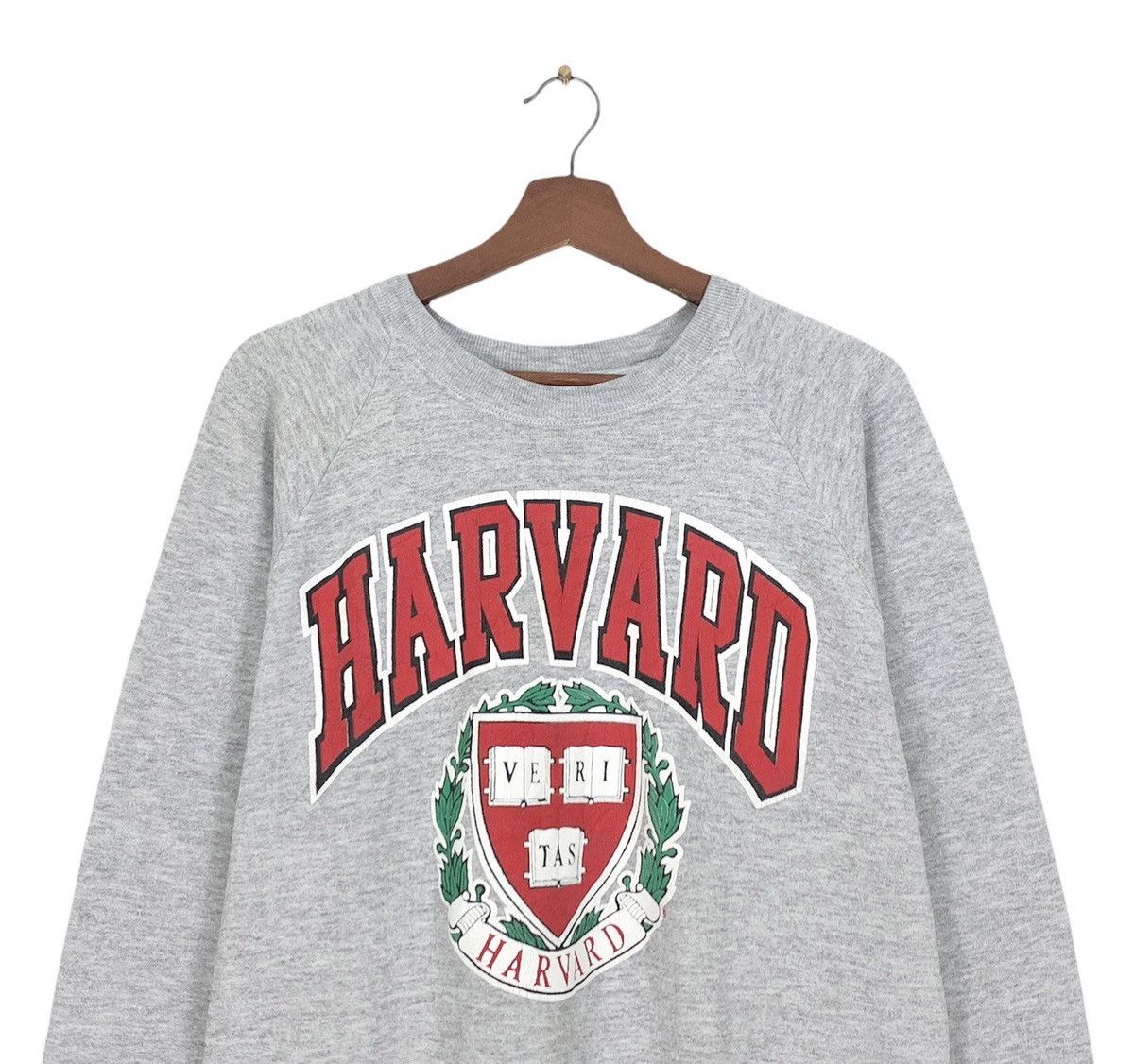 Vintage Vintage 1980s Harvard University CrewNeck Sweatshirt Biglogo Size US M / EU 48-50 / 2 - 3 Thumbnail