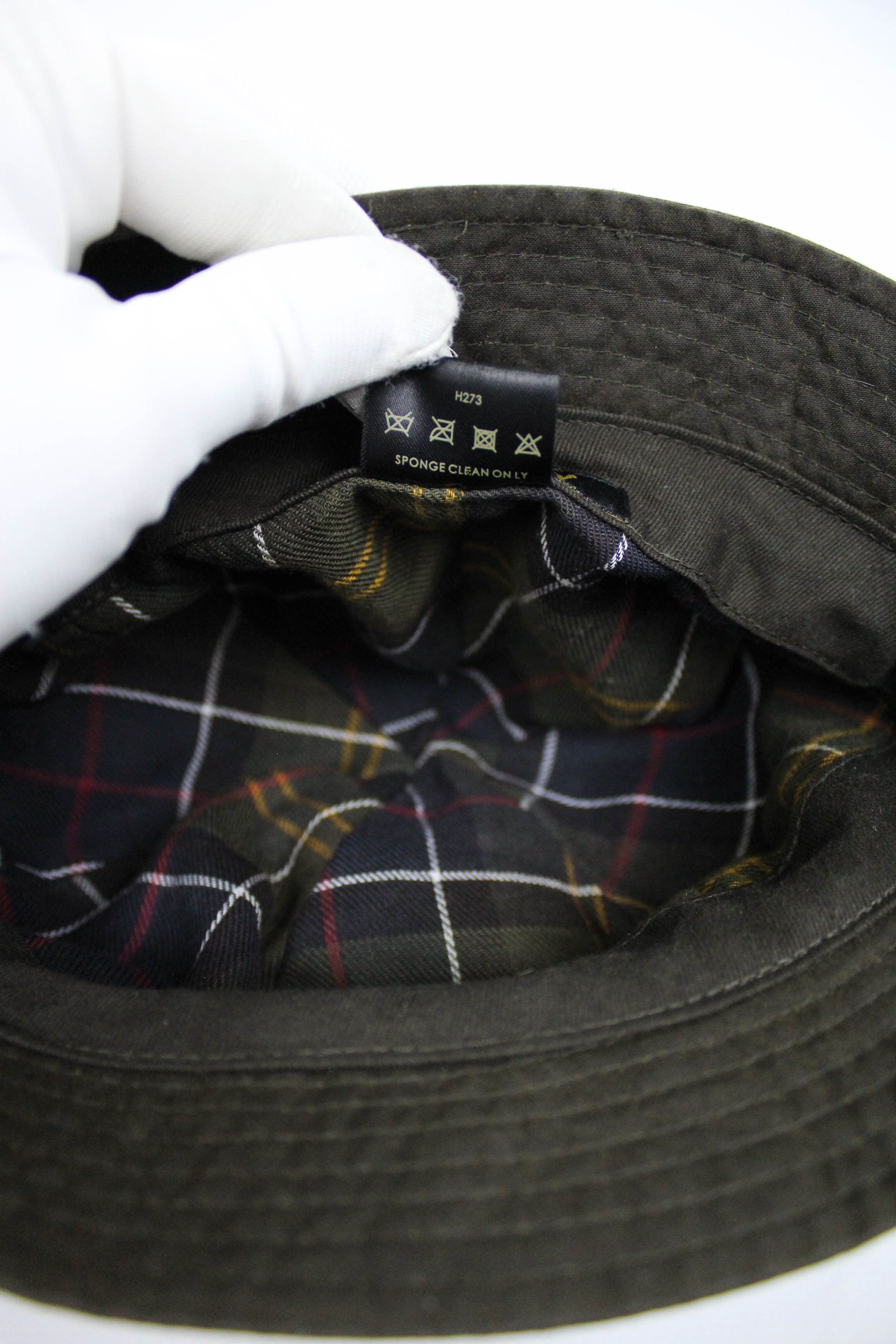 Barbour Barbour Vintage Dark Olive Waxed Cotton Bucket Hat Size S Size ONE SIZE - 10 Thumbnail