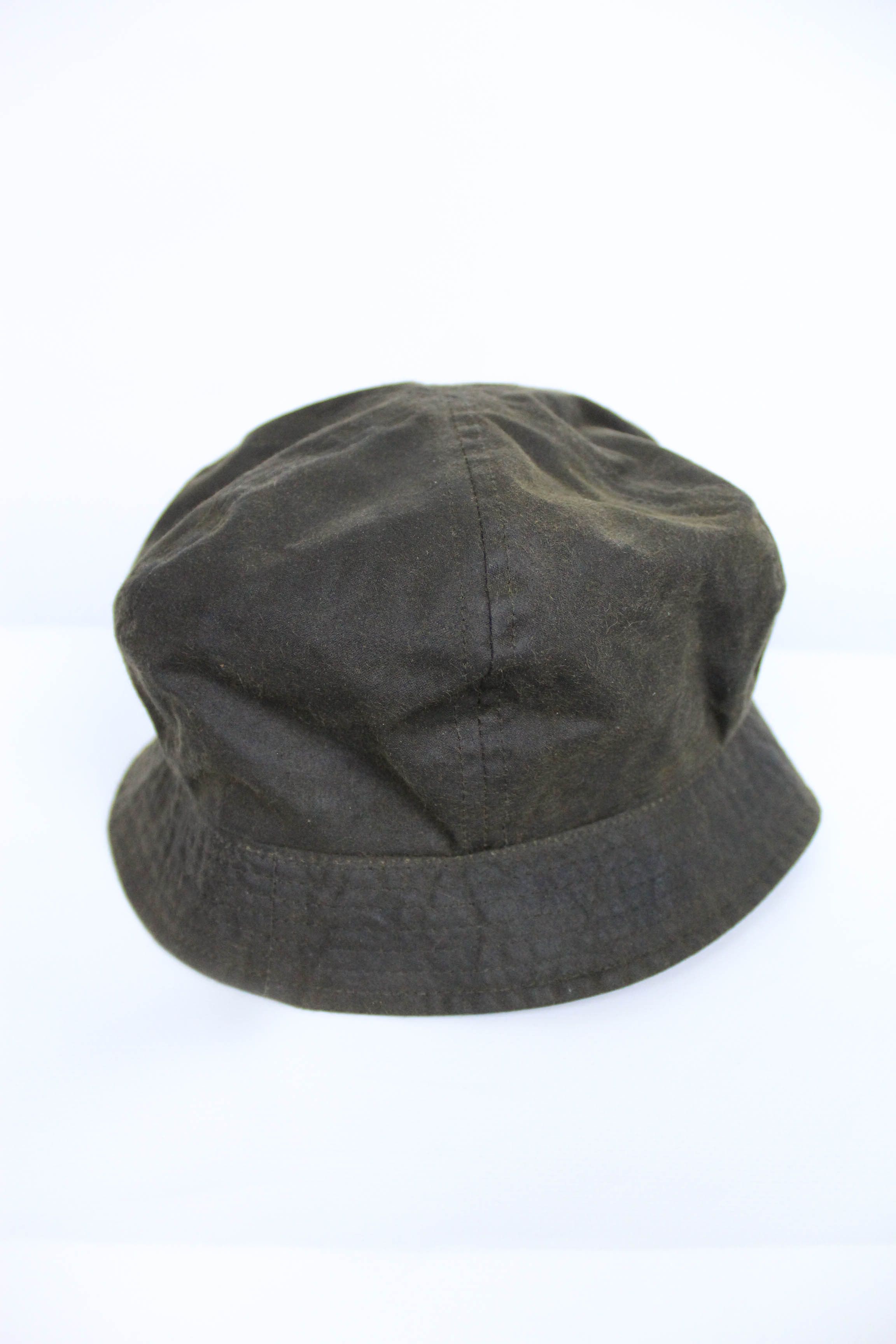 Barbour Barbour Vintage Dark Olive Waxed Cotton Bucket Hat Size S Size ONE SIZE - 6 Thumbnail