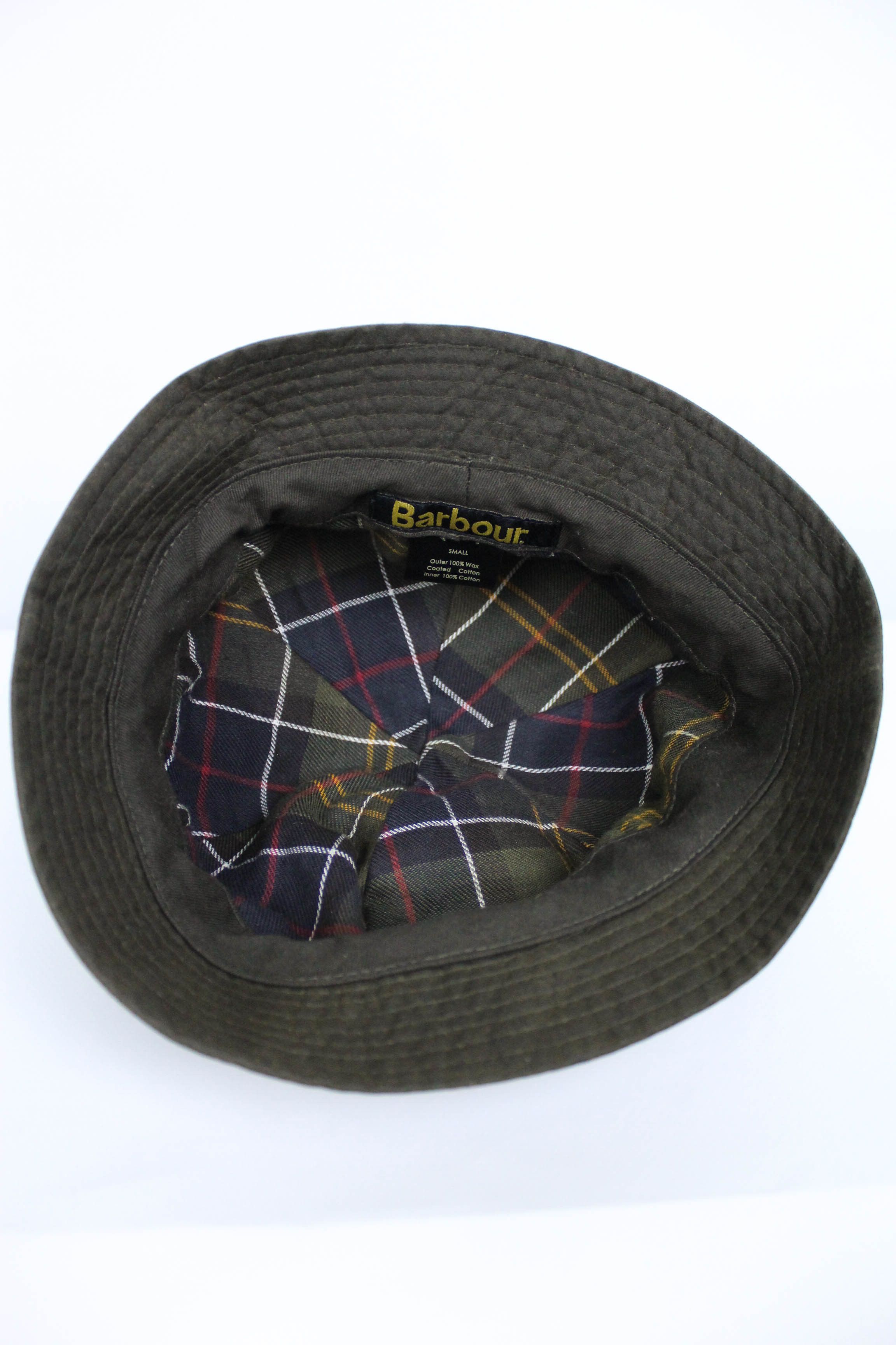 Barbour Barbour Vintage Dark Olive Waxed Cotton Bucket Hat Size S Size ONE SIZE - 8 Thumbnail