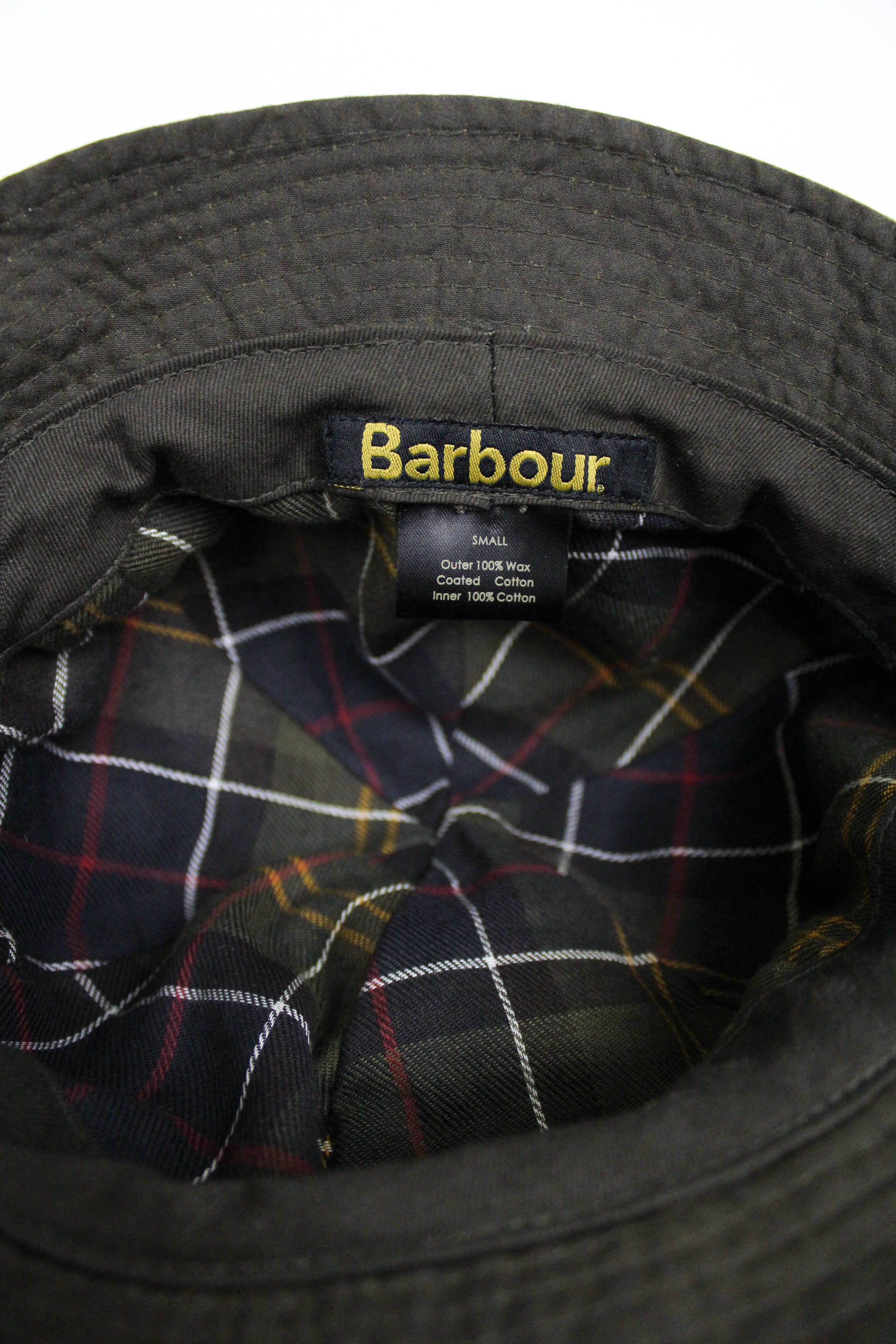 Barbour Barbour Vintage Dark Olive Waxed Cotton Bucket Hat Size S Size ONE SIZE - 9 Thumbnail