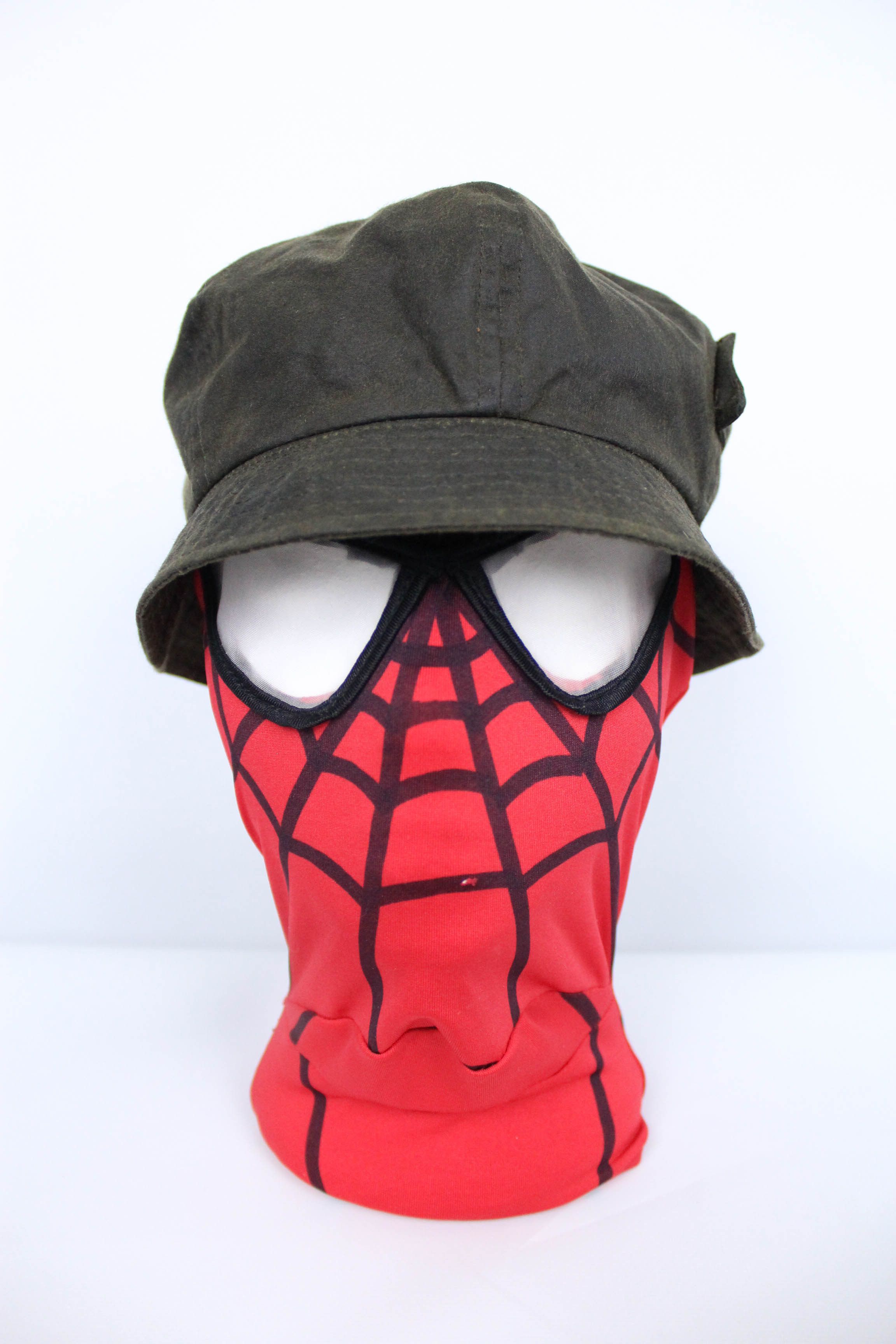 Barbour Barbour Vintage Dark Olive Waxed Cotton Bucket Hat Size S Size ONE SIZE - 3 Thumbnail