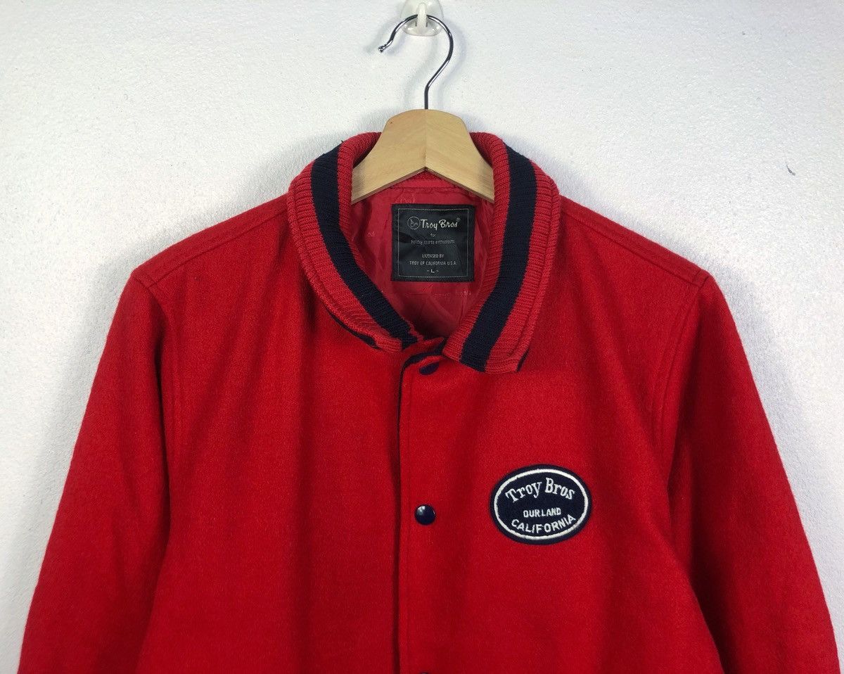 Japanese Brand × Vintage Rare Vintage Troy Bros California Varsity Jacket Size US L / EU 52-54 / 3 - 2 Thumbnail