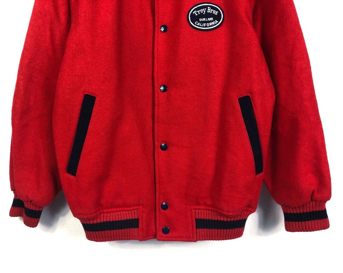 Japanese Brand × Vintage Rare Vintage Troy Bros California Varsity Jacket Size US L / EU 52-54 / 3 - 4 Thumbnail