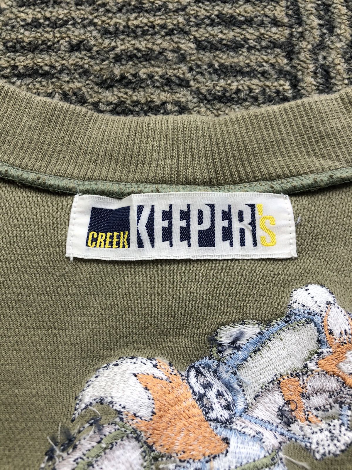Japanese Brand Vintage Creek Keeper's Embroidery Sleeveless Sweater Size US L / EU 52-54 / 3 - 11 Thumbnail