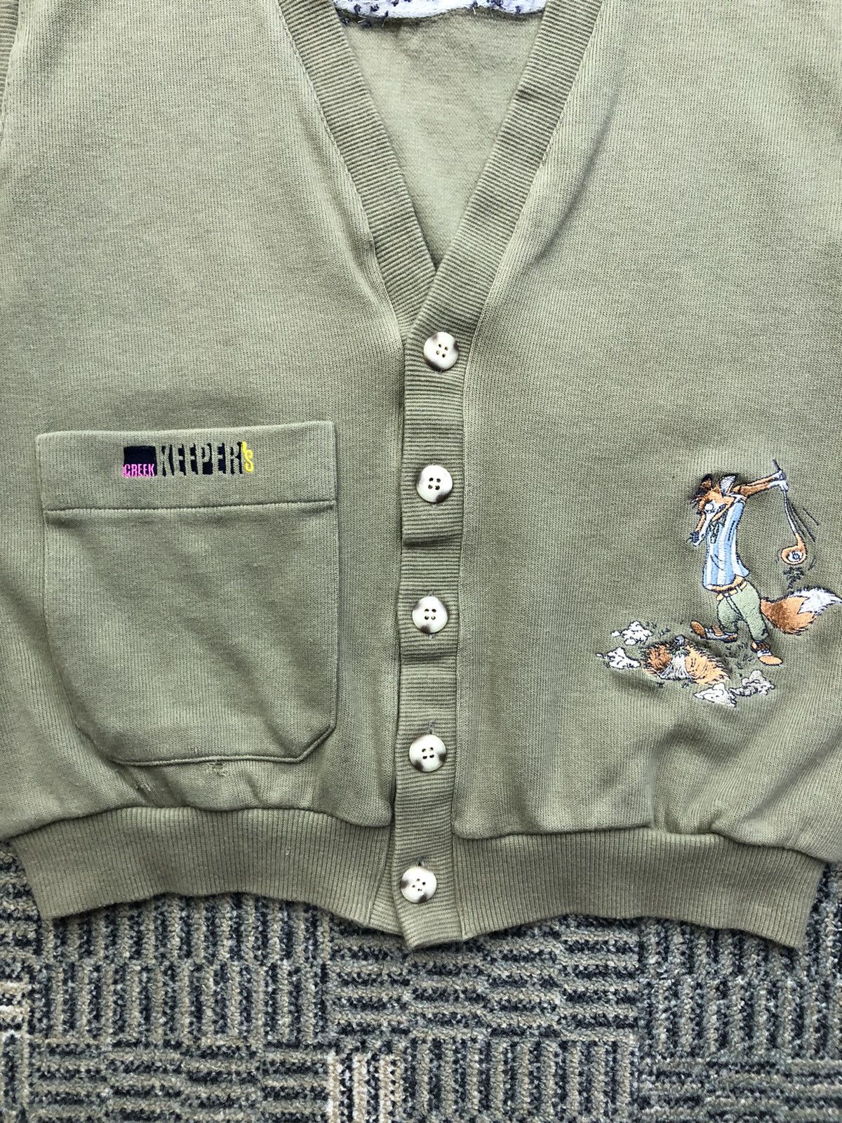 Japanese Brand Vintage Creek Keeper's Embroidery Sleeveless Sweater Size US L / EU 52-54 / 3 - 6 Thumbnail