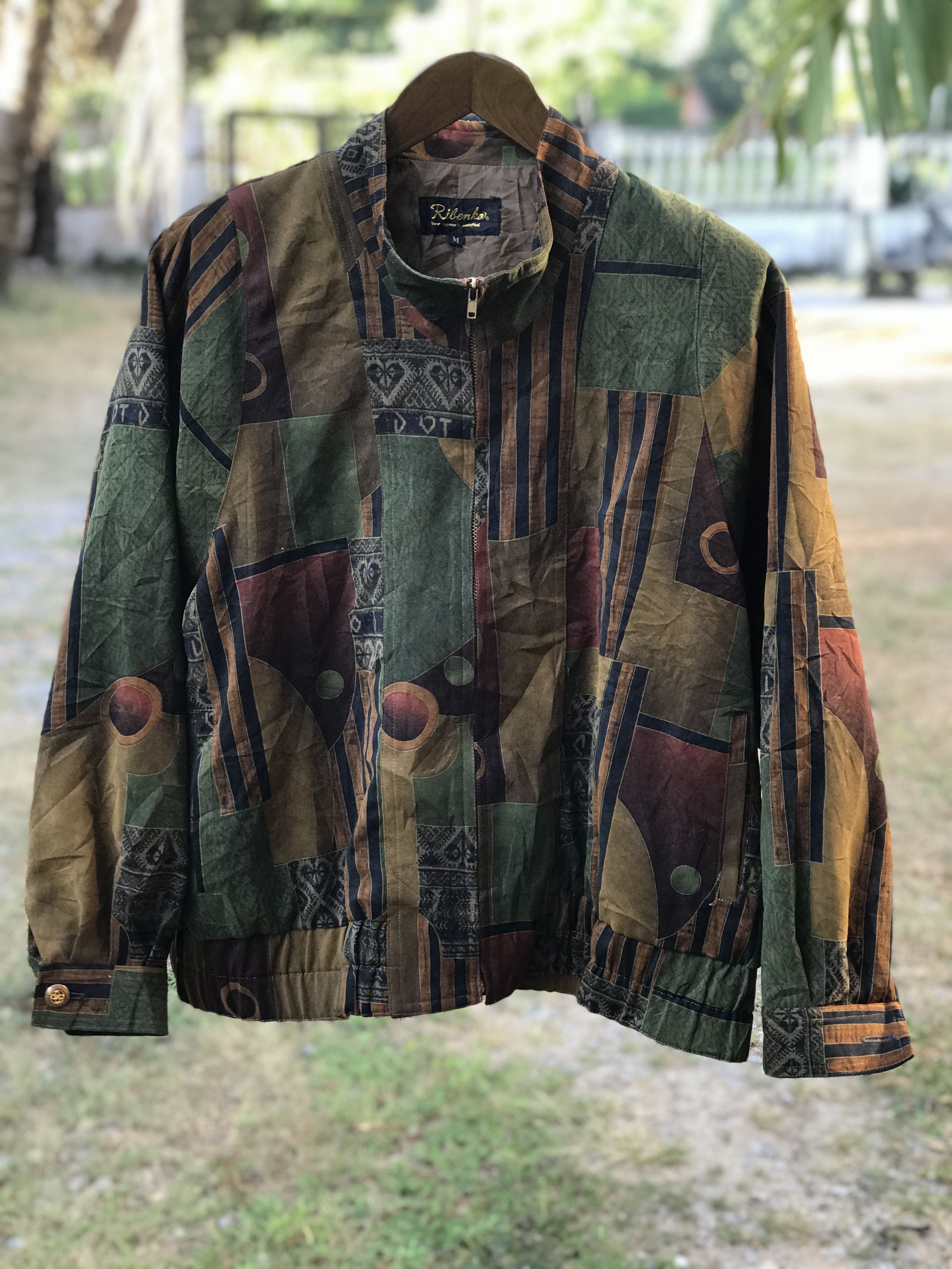 Designer × Vintage Vintage Ribenka Abstract Pattern Jacket Size US M / EU 48-50 / 2 - 1 Thumbnail