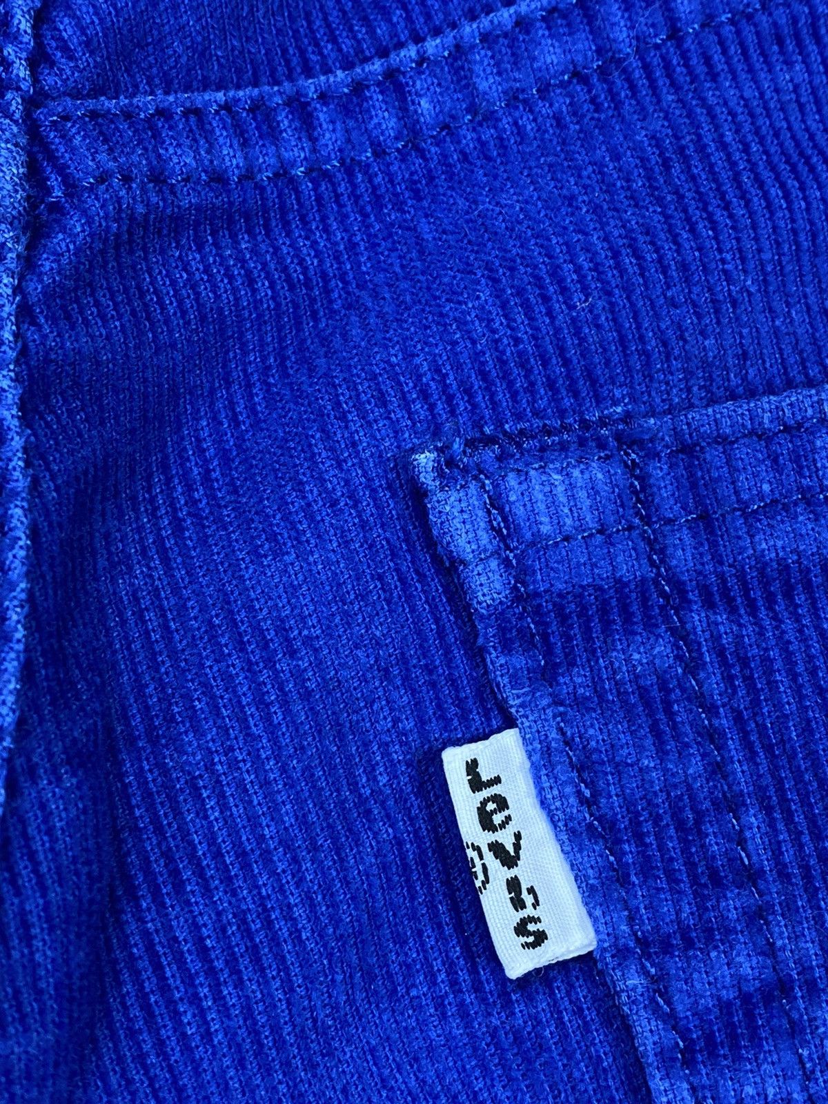 Levi's 🔥LASTDROP🔥 511 Corduroy Electric Blue Velvet Casual Pants Size US 30 / EU 46 - 15 Thumbnail