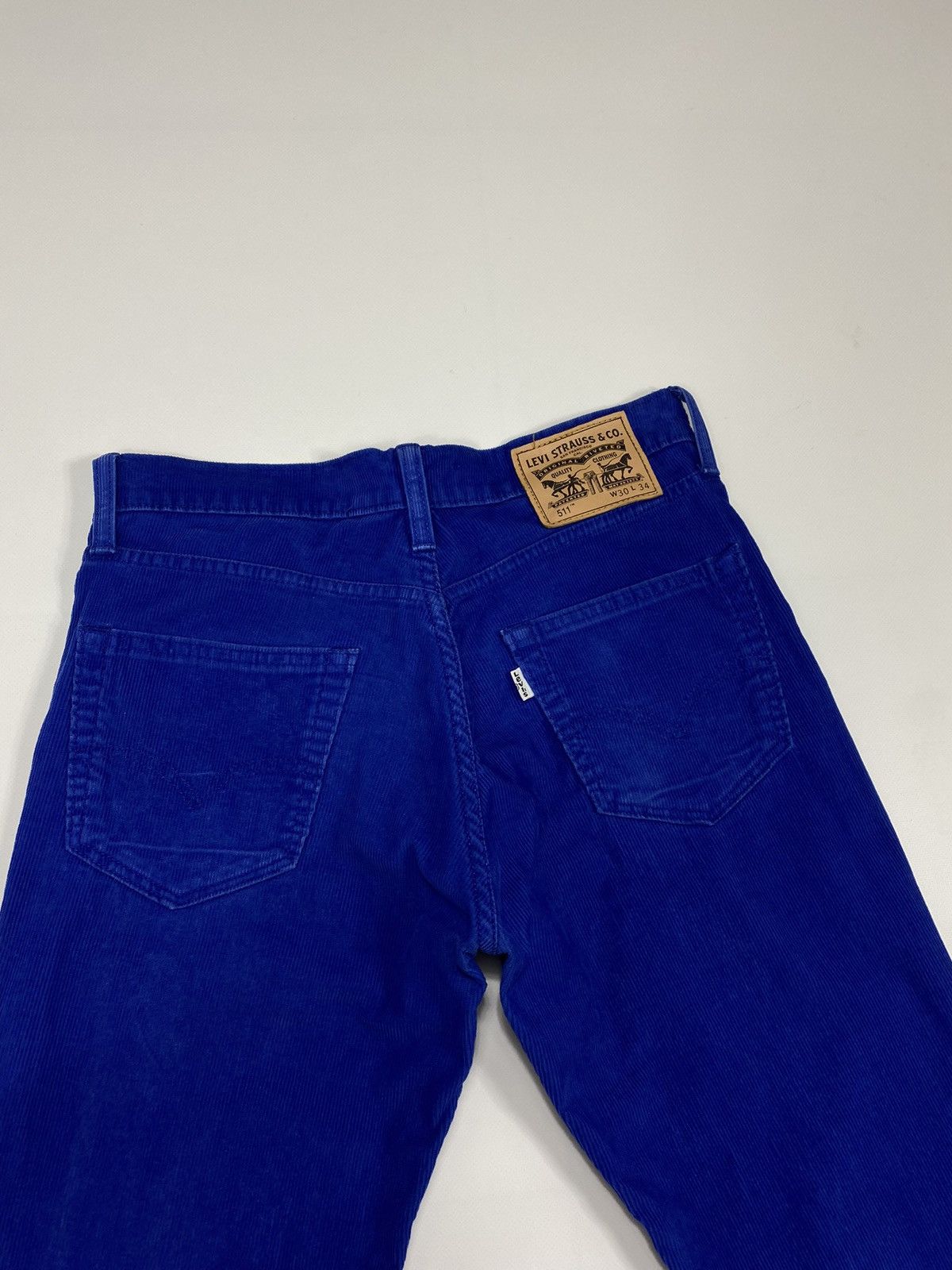 Levi's 🔥LASTDROP🔥 511 Corduroy Electric Blue Velvet Casual Pants Size US 30 / EU 46 - 14 Thumbnail