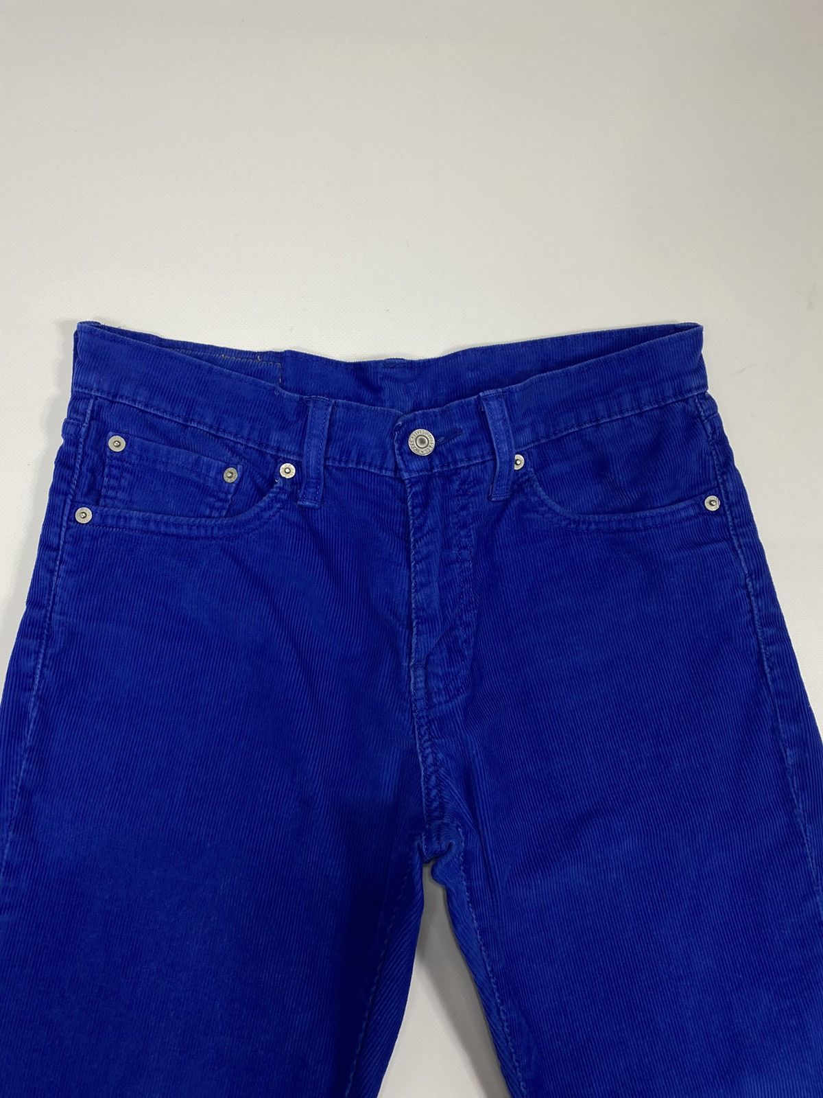 Levi's 🔥LASTDROP🔥 511 Corduroy Electric Blue Velvet Casual Pants Size US 30 / EU 46 - 6 Thumbnail