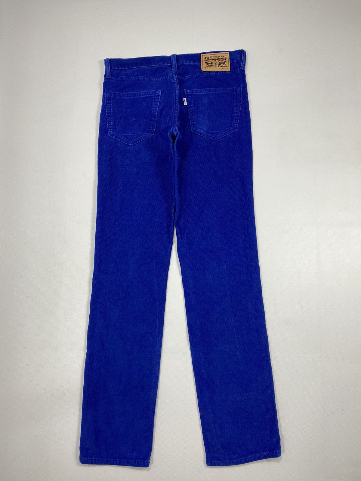 Levi's 🔥LASTDROP🔥 511 Corduroy Electric Blue Velvet Casual Pants Size US 30 / EU 46 - 19 Thumbnail