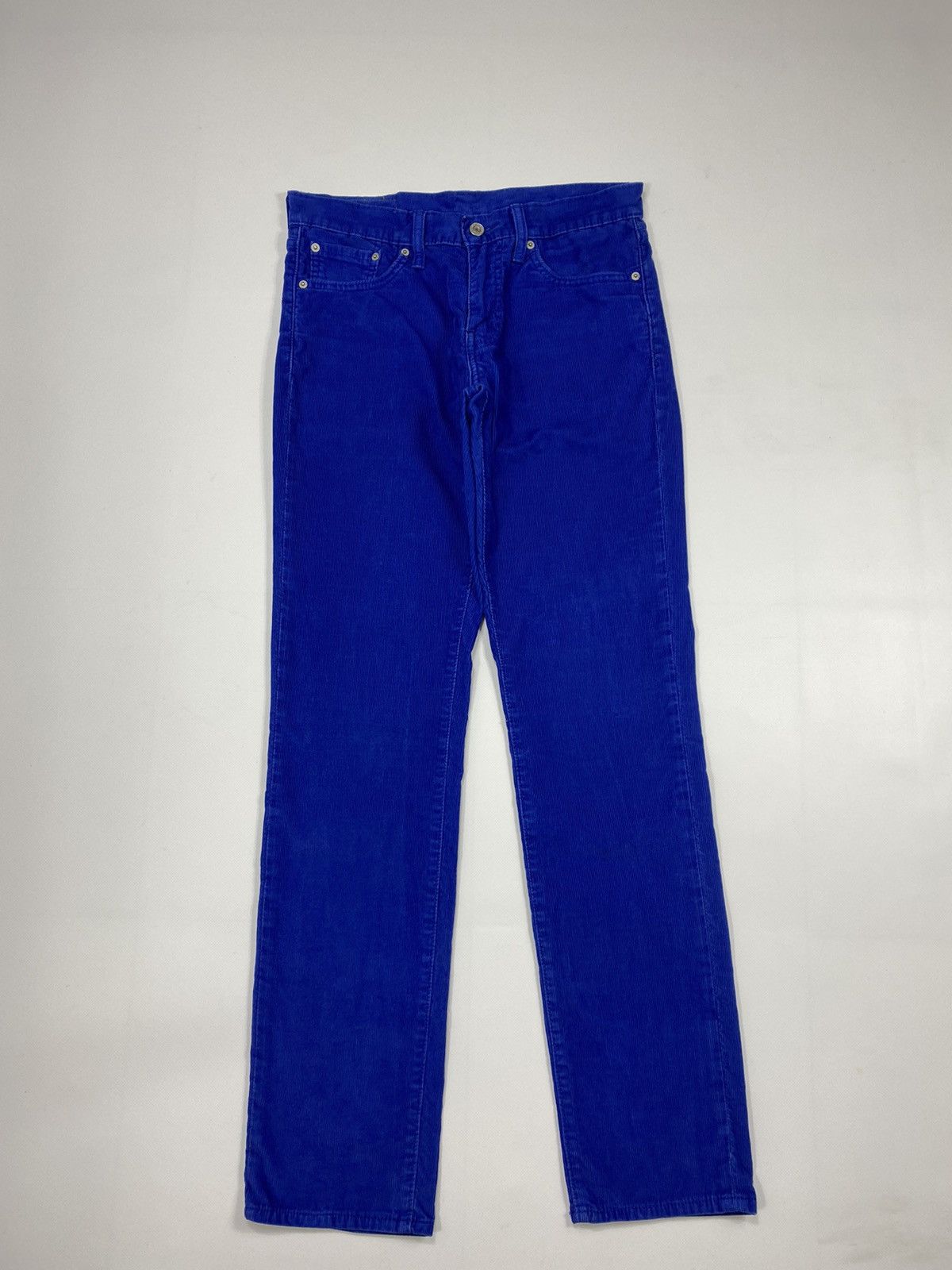 Levi's 🔥LASTDROP🔥 511 Corduroy Electric Blue Velvet Casual Pants Size US 30 / EU 46 - 20 Thumbnail