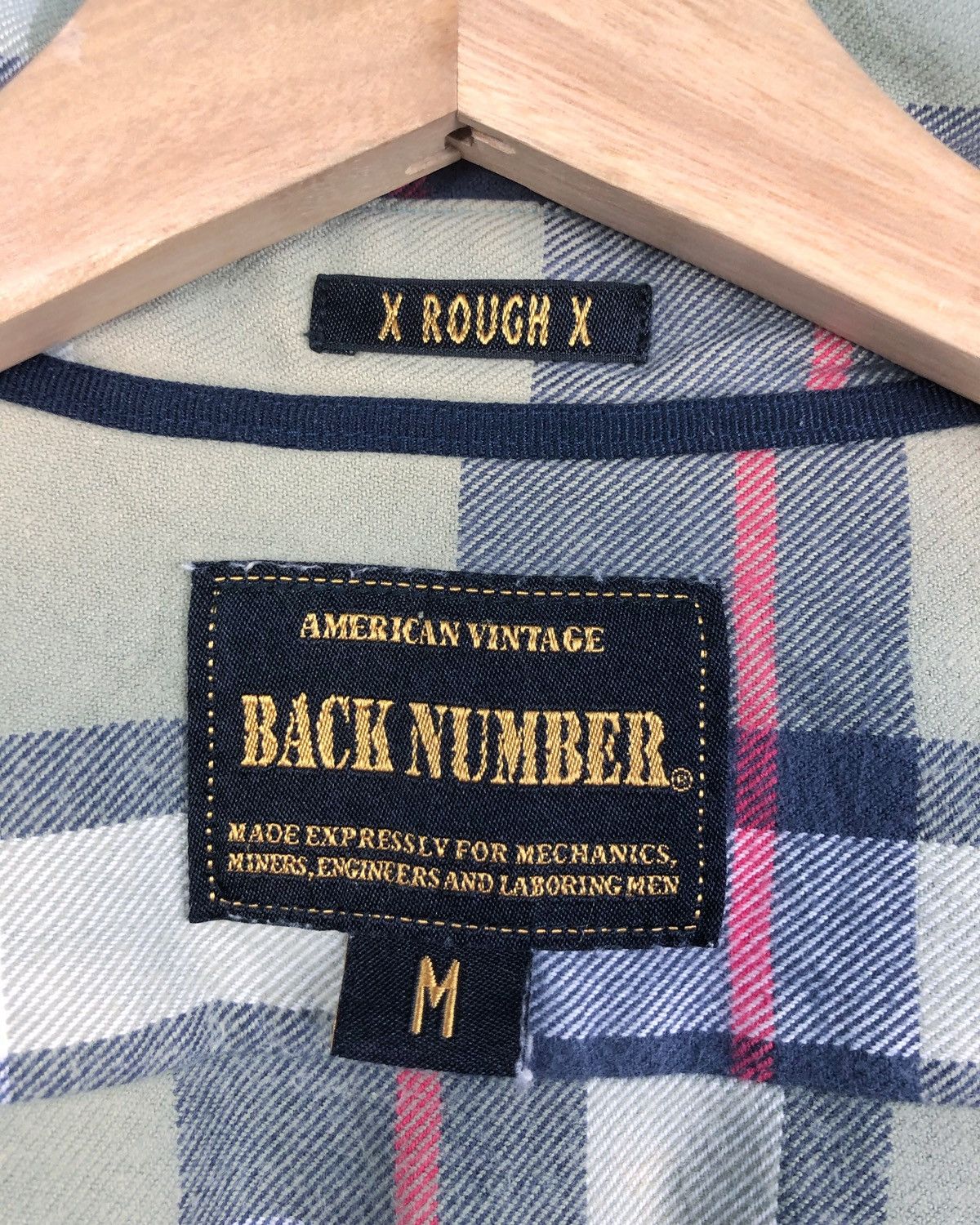 Japanese Brand Rare Vintage Back Number Japan Checkered Flannel Shirt Size US M / EU 48-50 / 2 - 8 Thumbnail