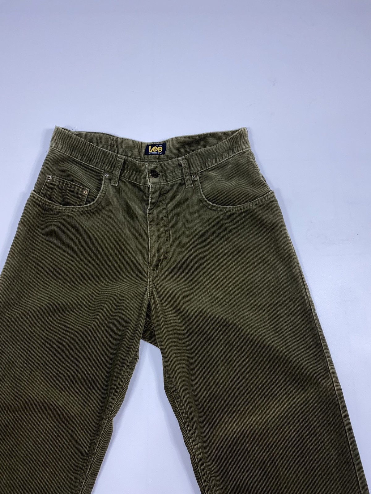 Lee 🔥LASTDROP🔥 80s 90s Lee Riders Corduroy Olive Velvet Chino Size US 31 - 4 Thumbnail
