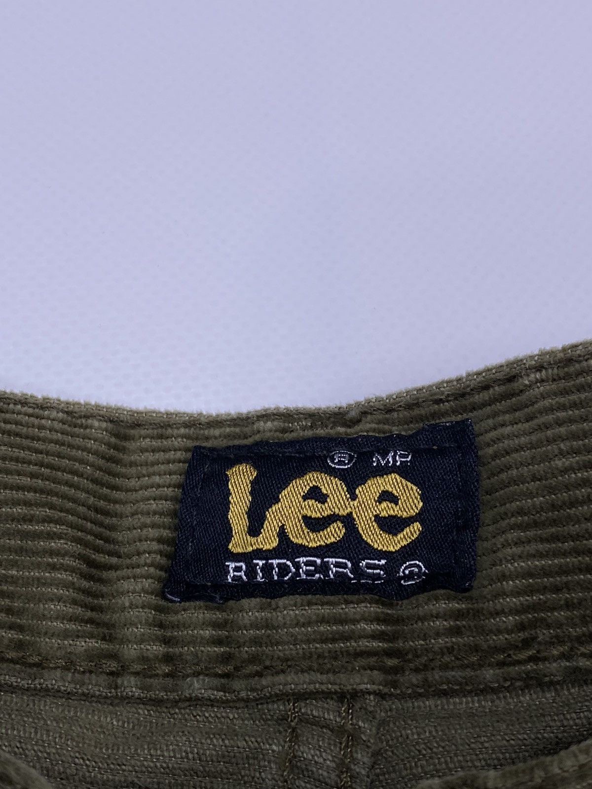 Lee 🔥LASTDROP🔥 80s 90s Lee Riders Corduroy Olive Velvet Chino Size US 31 - 9 Thumbnail