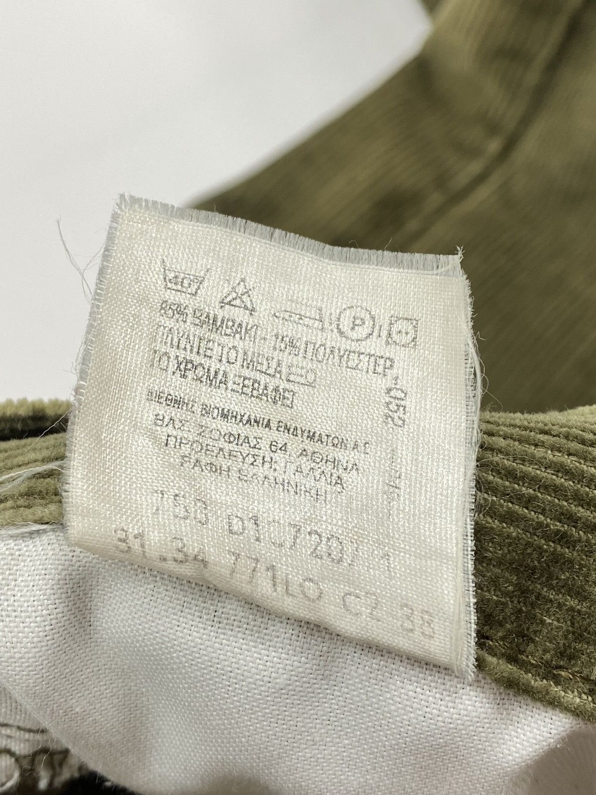 Lee 🔥LASTDROP🔥 80s 90s Lee Riders Corduroy Olive Velvet Chino Size US 31 - 14 Thumbnail