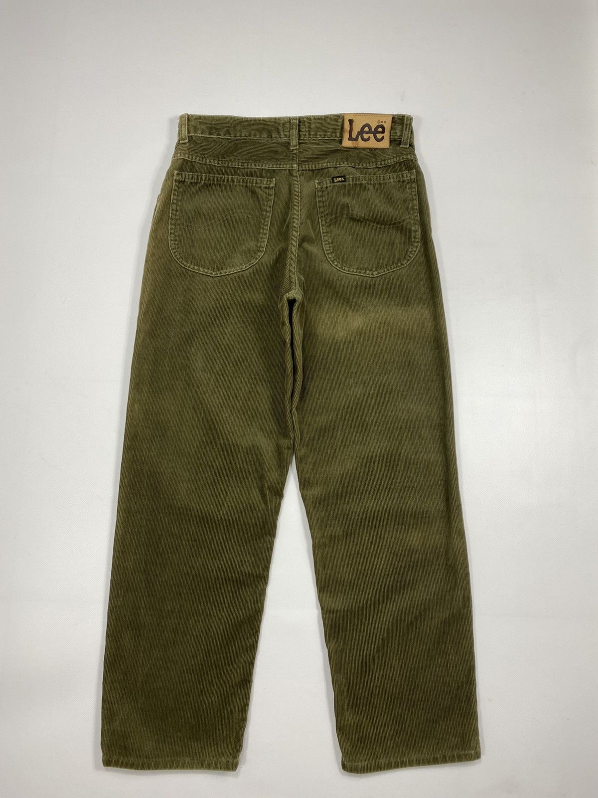 Lee 🔥LASTDROP🔥 80s 90s Lee Riders Corduroy Olive Velvet Chino Size US 31 - 19 Thumbnail