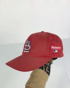 ST. LOUIS CARDINALS HAT Adult OSFM Navy Blue STL Red Logo Embroidered MLB